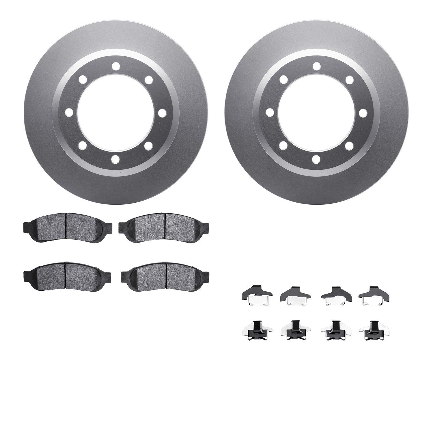 4212-99188 Geospec Brake Rotors w/Heavy-Duty Brake Pads & Hardware, 2005-2010 Ford/Lincoln/Mercury/Mazda, Position: Rear