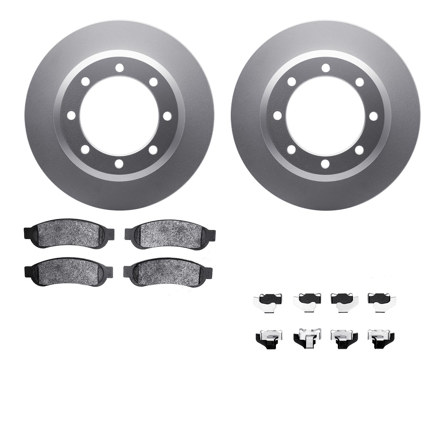 4212-99189 Geospec Brake Rotors w/Heavy-Duty Brake Pads & Hardware, 2010-2012 Ford/Lincoln/Mercury/Mazda, Position: Rear