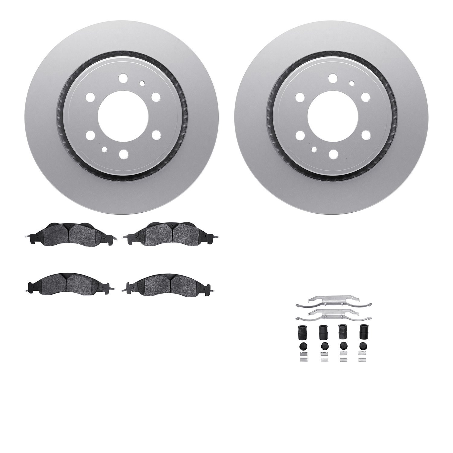 4212-99194 Geospec Brake Rotors w/Heavy-Duty Brake Pads & Hardware, 2007-2009 Ford/Lincoln/Mercury/Mazda, Position: Front