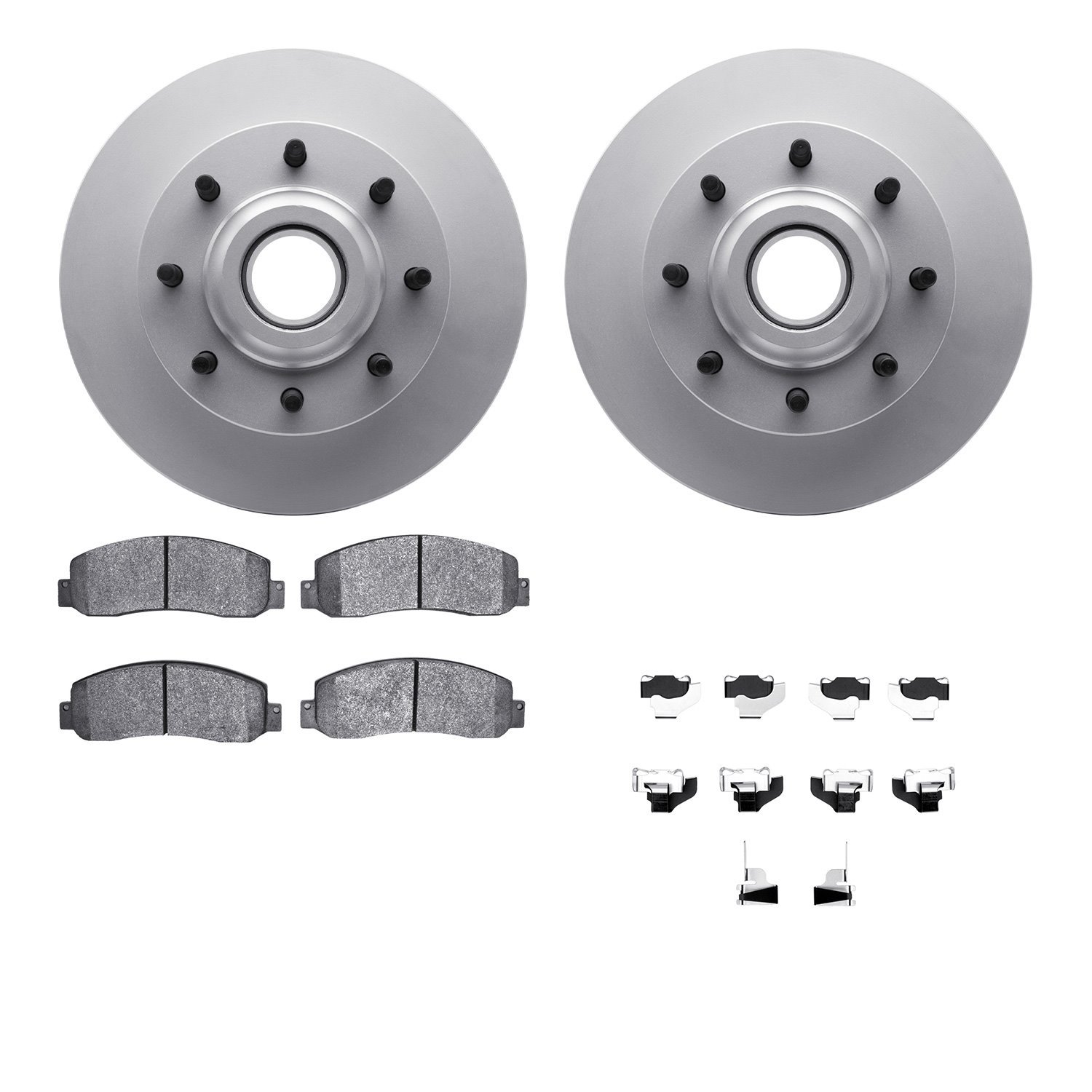 4212-99199 Geospec Brake Rotors w/Heavy-Duty Brake Pads & Hardware, 2006-2012 Ford/Lincoln/Mercury/Mazda, Position: Front