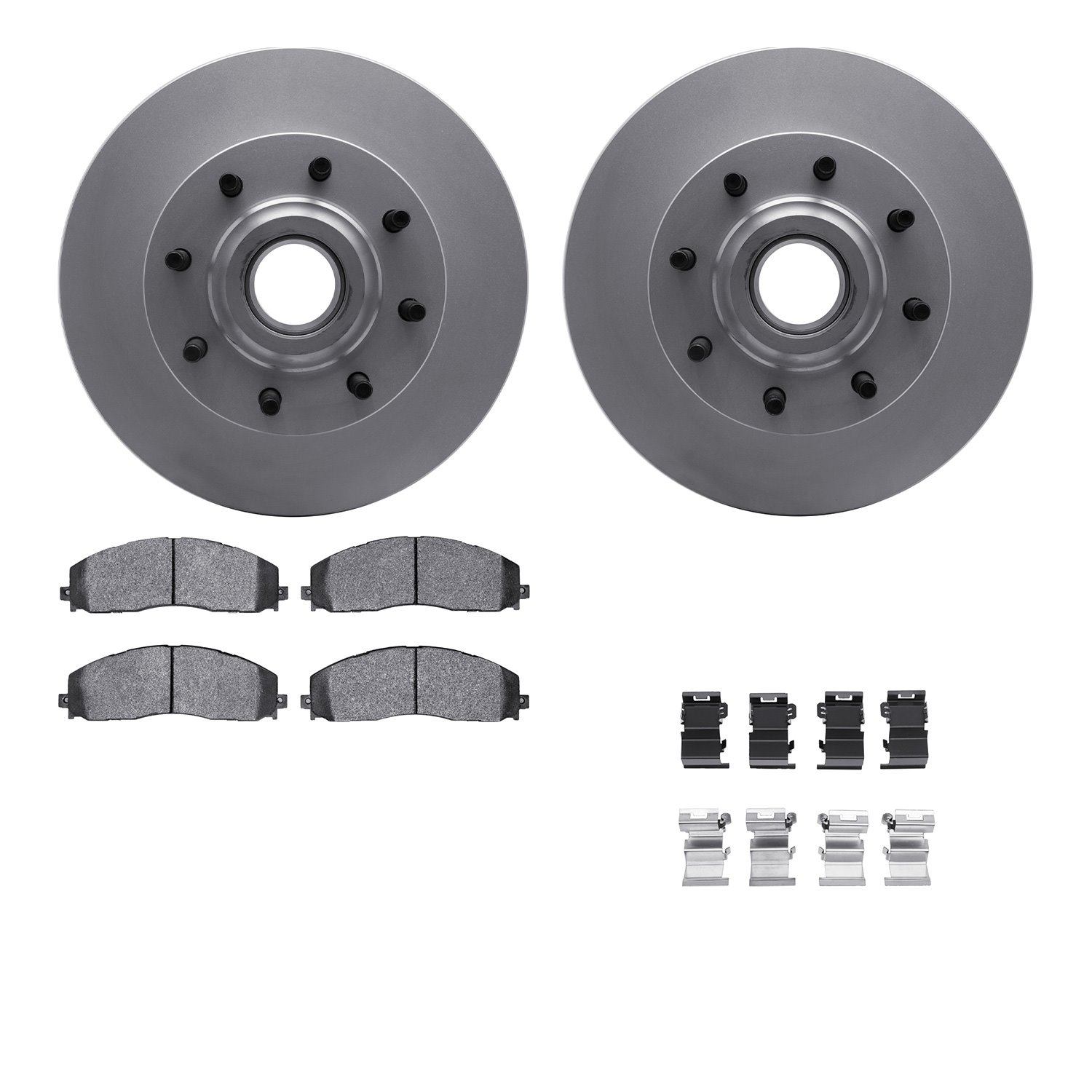 4212-99219 Geospec Brake Rotors w/Heavy-Duty Brake Pads & Hardware, Fits Select Ford/Lincoln/Mercury/Mazda, Position: Front