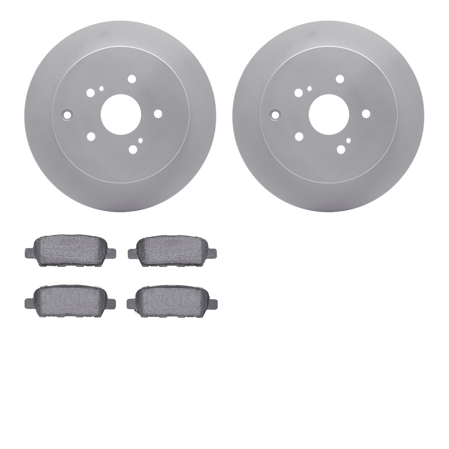 4302-01006 Geospec Brake Rotors with 3000-Series Ceramic Brake Pads Kit, 2009-2017 Suzuki, Position: Rear