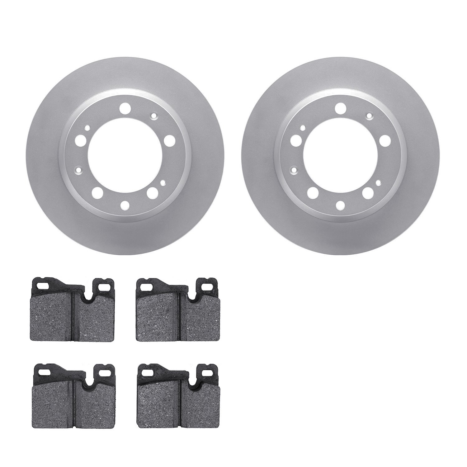 4302-02008 Geospec Brake Rotors with 3000-Series Ceramic Brake Pads Kit, 1977-1988 Porsche, Position: Rear