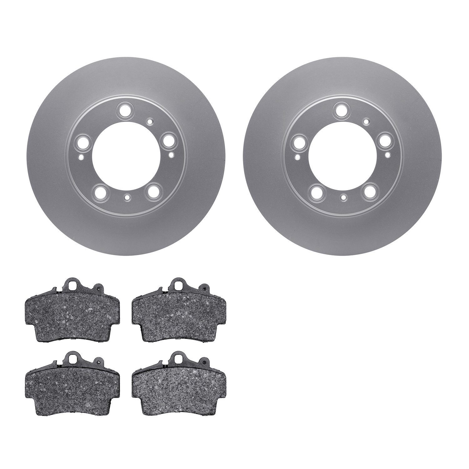 4302-02011 Geospec Brake Rotors with 3000-Series Ceramic Brake Pads Kit, 1997-2004 Porsche, Position: Front