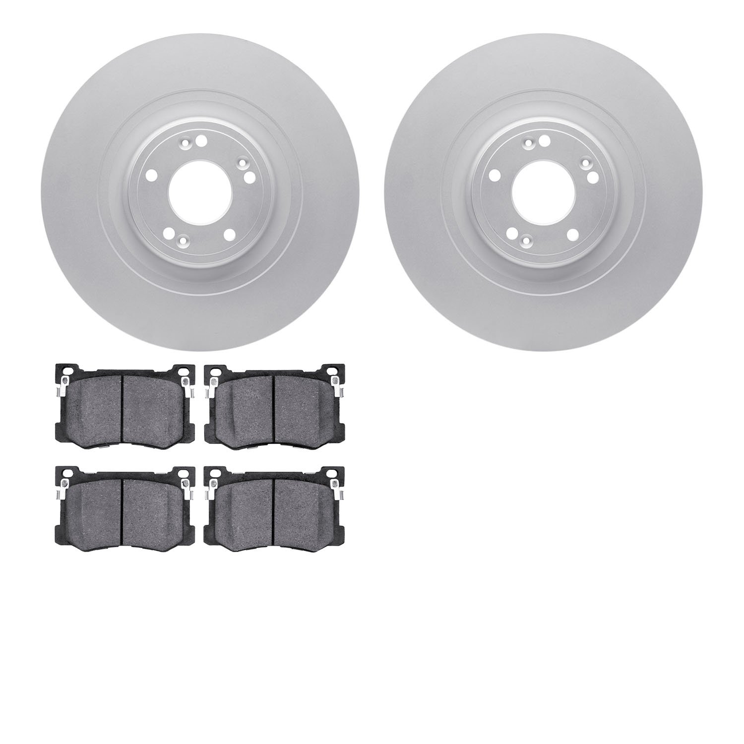 4302-03060 Geospec Brake Rotors with 3000-Series Ceramic Brake Pads Kit, 2015-2017 Kia/Hyundai/Genesis, Position: Front