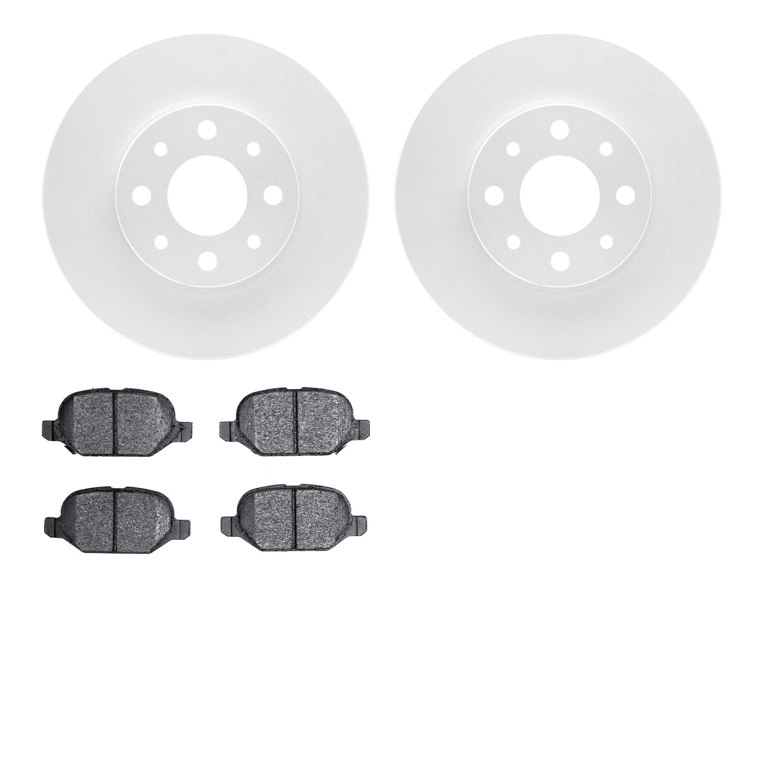 4302-07003 Geospec Brake Rotors with 3000-Series Ceramic Brake Pads Kit, 2013-2019 Mopar, Position: Rear