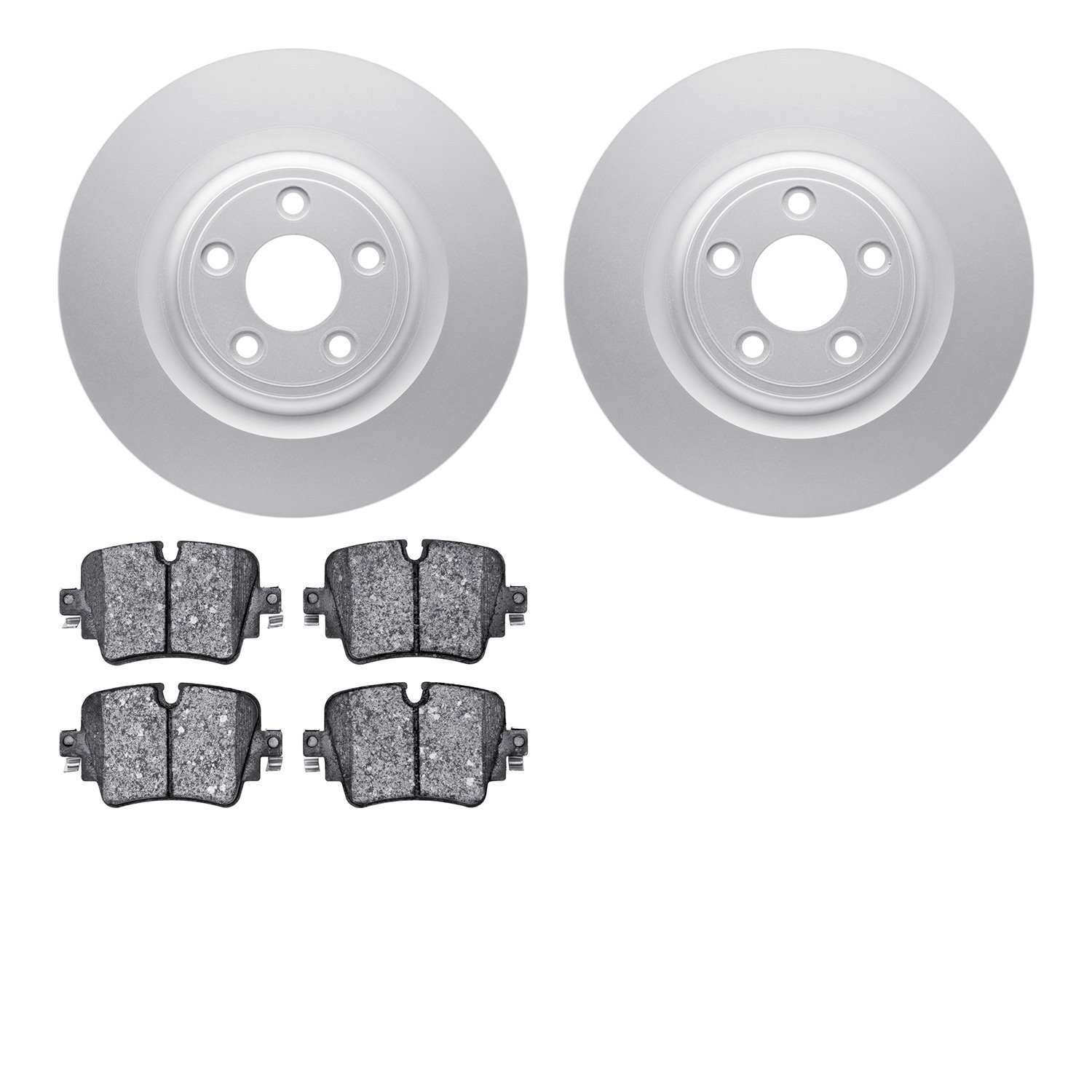 4302-20006 Geospec Brake Rotors with 3000-Series Ceramic Brake Pads Kit, 2014-2021 Jaguar, Position: Rear