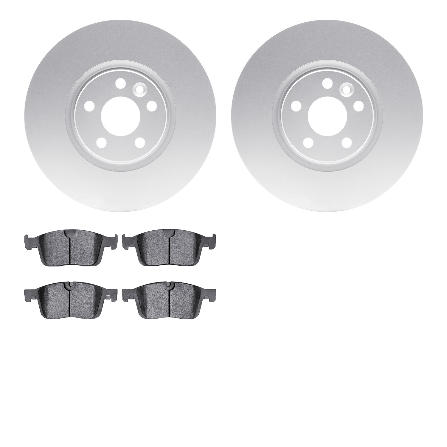 4302-27043 Geospec Brake Rotors with 3000-Series Ceramic Brake Pads Kit, 2016-2017 Volvo, Position: Front