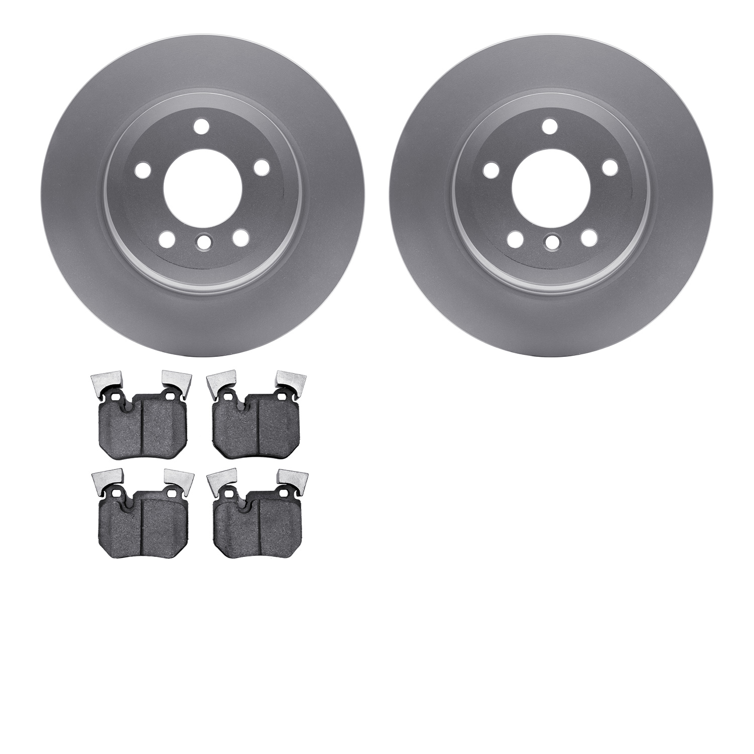 4302-31068 Geospec Brake Rotors with 3000-Series Ceramic Brake Pads Kit, 2008-2013 BMW, Position: Rear