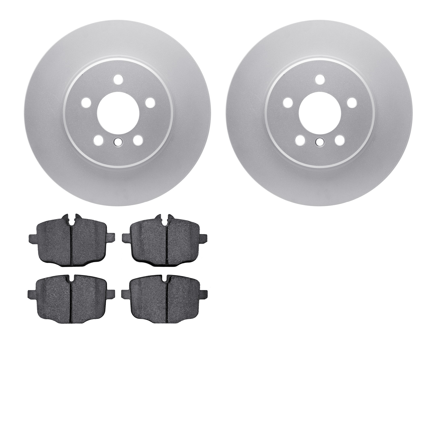 4302-31074 Geospec Brake Rotors with 3000-Series Ceramic Brake Pads Kit, 2011-2019 BMW, Position: Rear