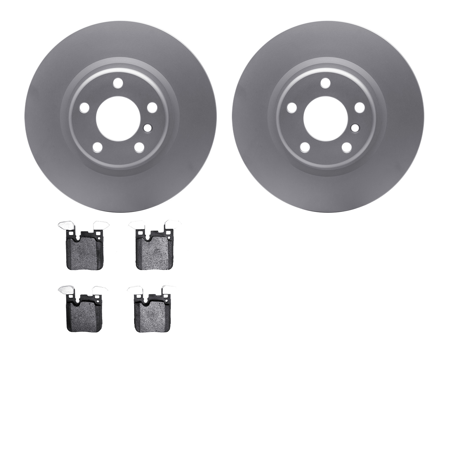 4302-31090 Geospec Brake Rotors with 3000-Series Ceramic Brake Pads Kit, 2012-2020 BMW, Position: Rear