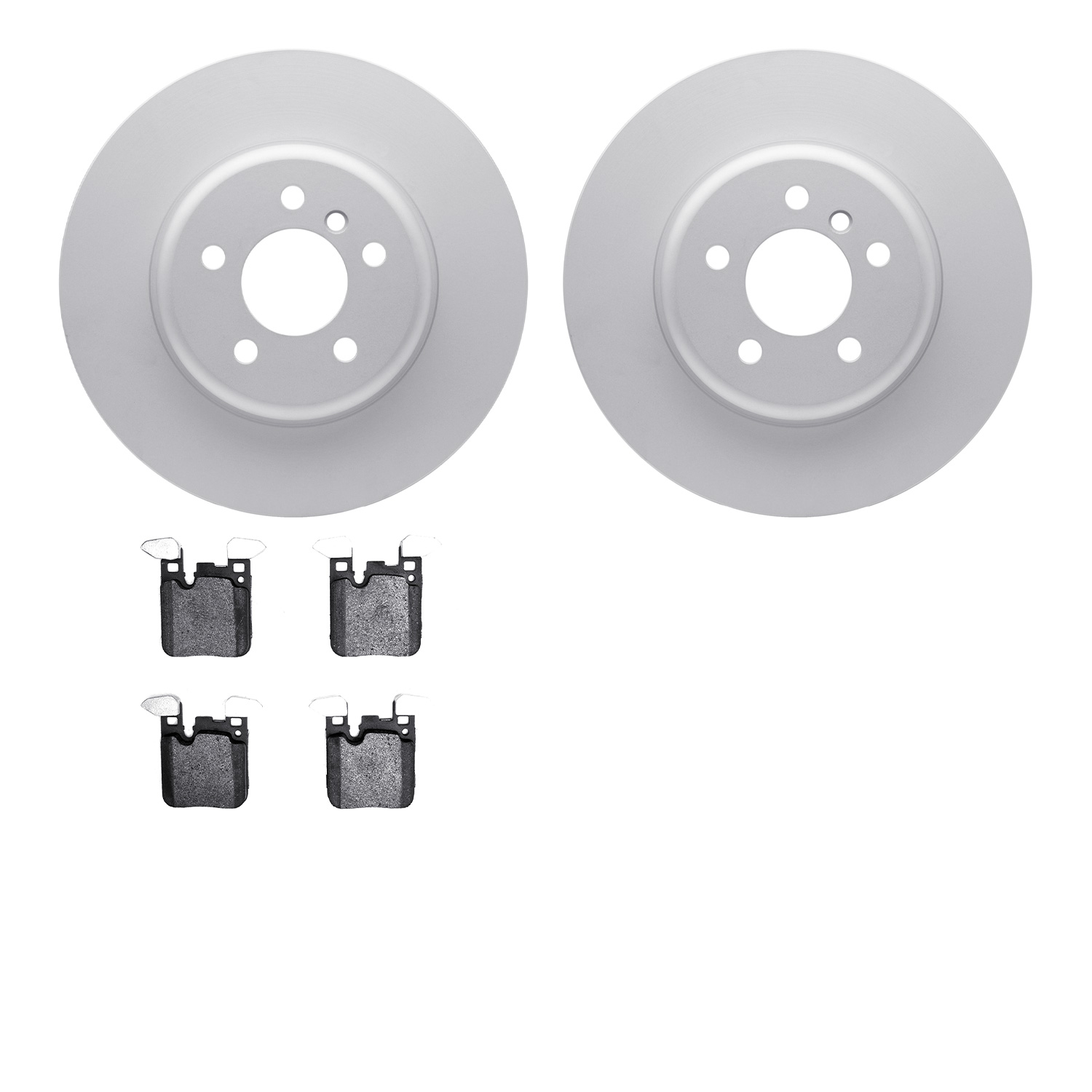 4302-31091 Geospec Brake Rotors with 3000-Series Ceramic Brake Pads Kit, 2013-2021 BMW, Position: Rear