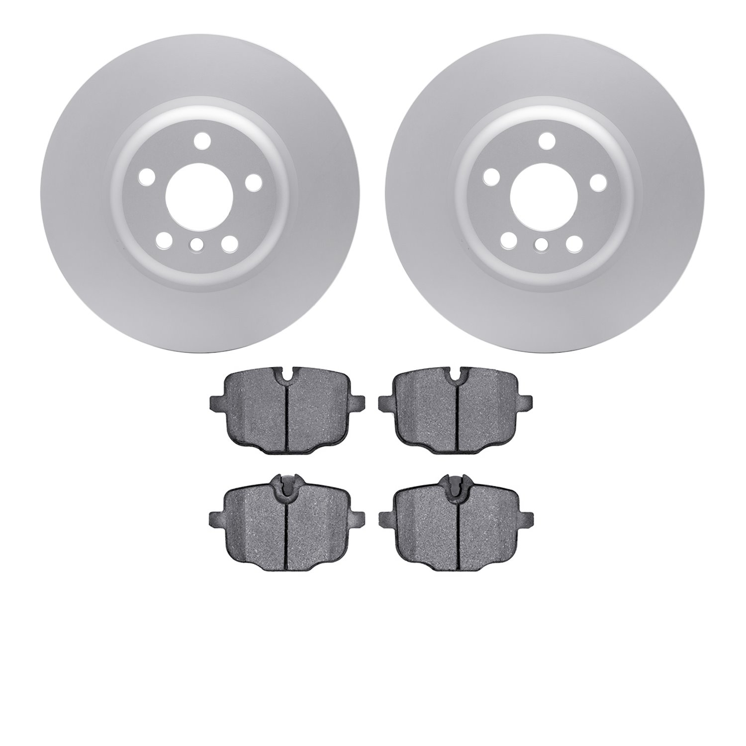4302-31092 Geospec Brake Rotors with 3000-Series Ceramic Brake Pads Kit, Fits Select BMW, Position: Rear