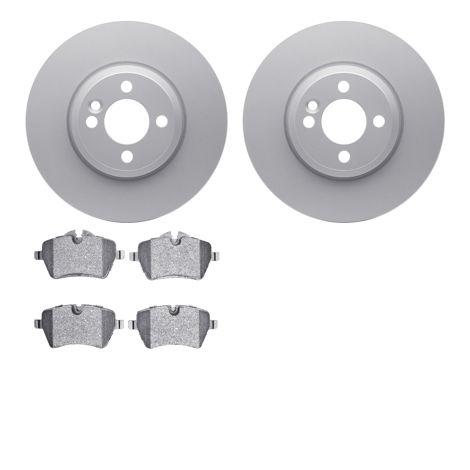 4302-32007 Geospec Brake Rotors with 3000-Series Ceramic Brake Pads Kit, 2007-2015 Mini, Position: Front