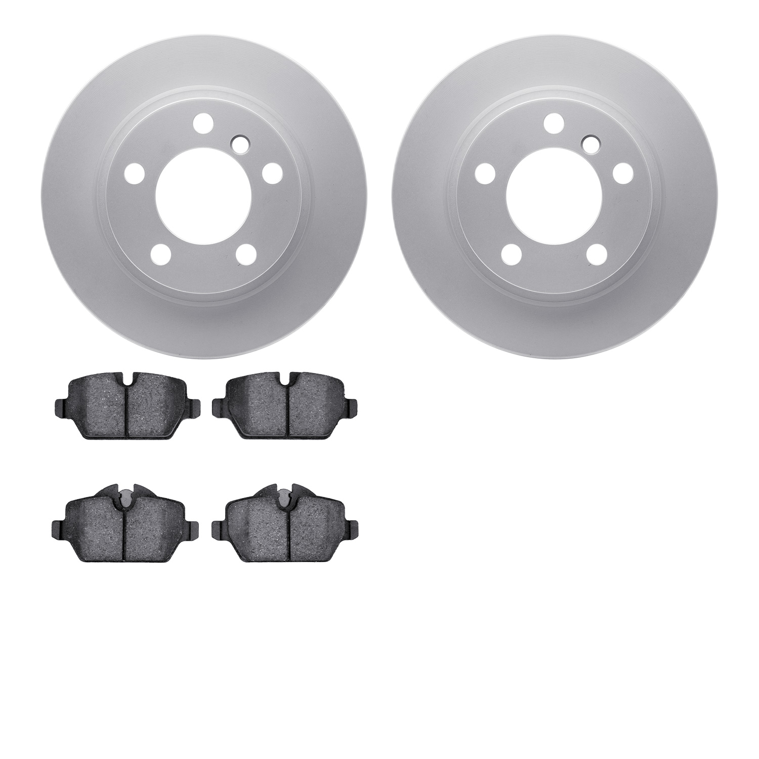 4302-32009 Geospec Brake Rotors with 3000-Series Ceramic Brake Pads Kit, 2011-2016 Mini, Position: Rear