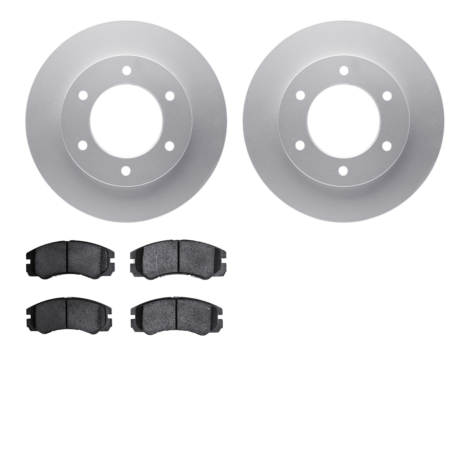 4302-37003 Geospec Brake Rotors with 3000-Series Ceramic Brake Pads Kit, 2001-2001 GM, Position: Front