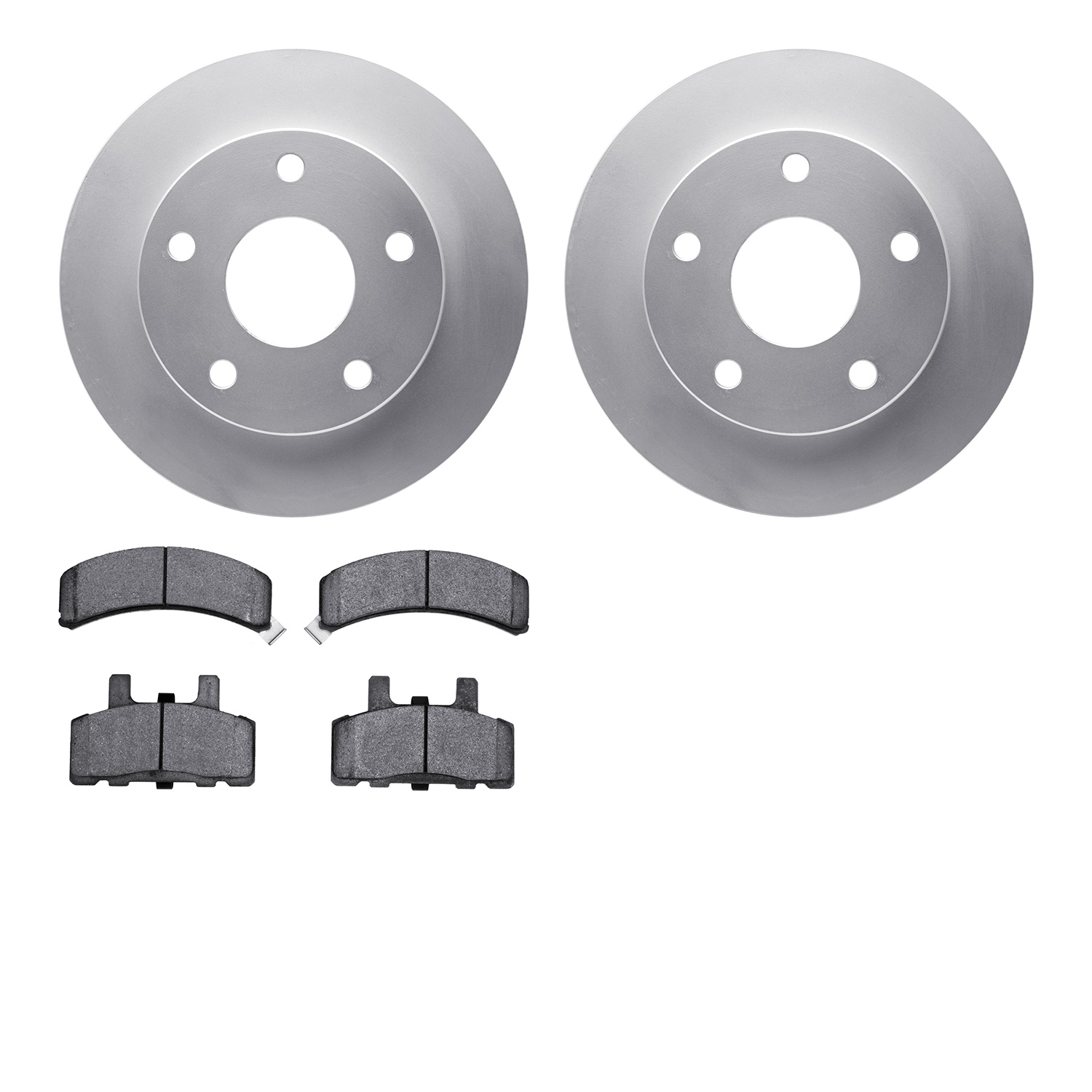 4302-40005 Geospec Brake Rotors with 3000-Series Ceramic Brake Pads Kit, 1994-1999 Mopar, Position: Front