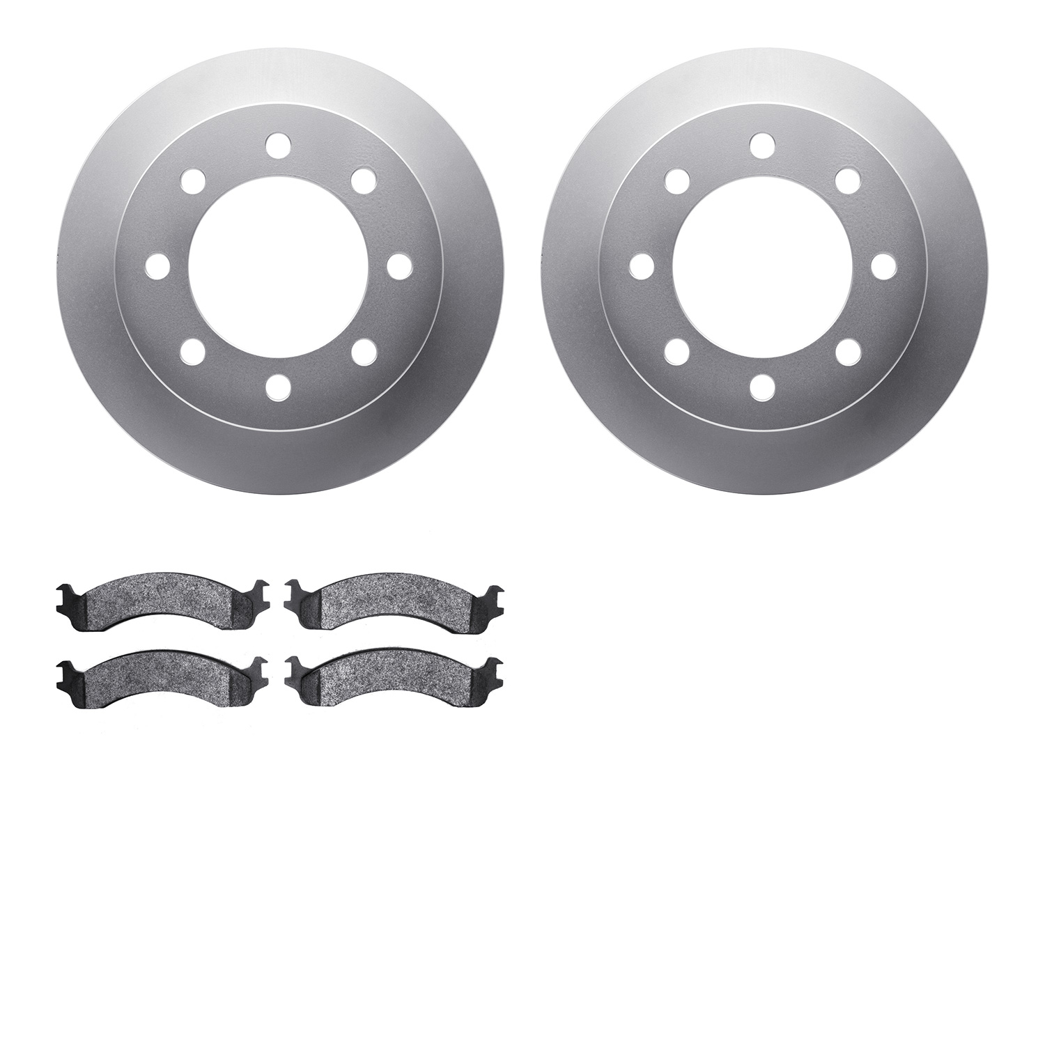 4302-40024 Geospec Brake Rotors with 3000-Series Ceramic Brake Pads Kit, 2000-2002 Mopar, Position: Front