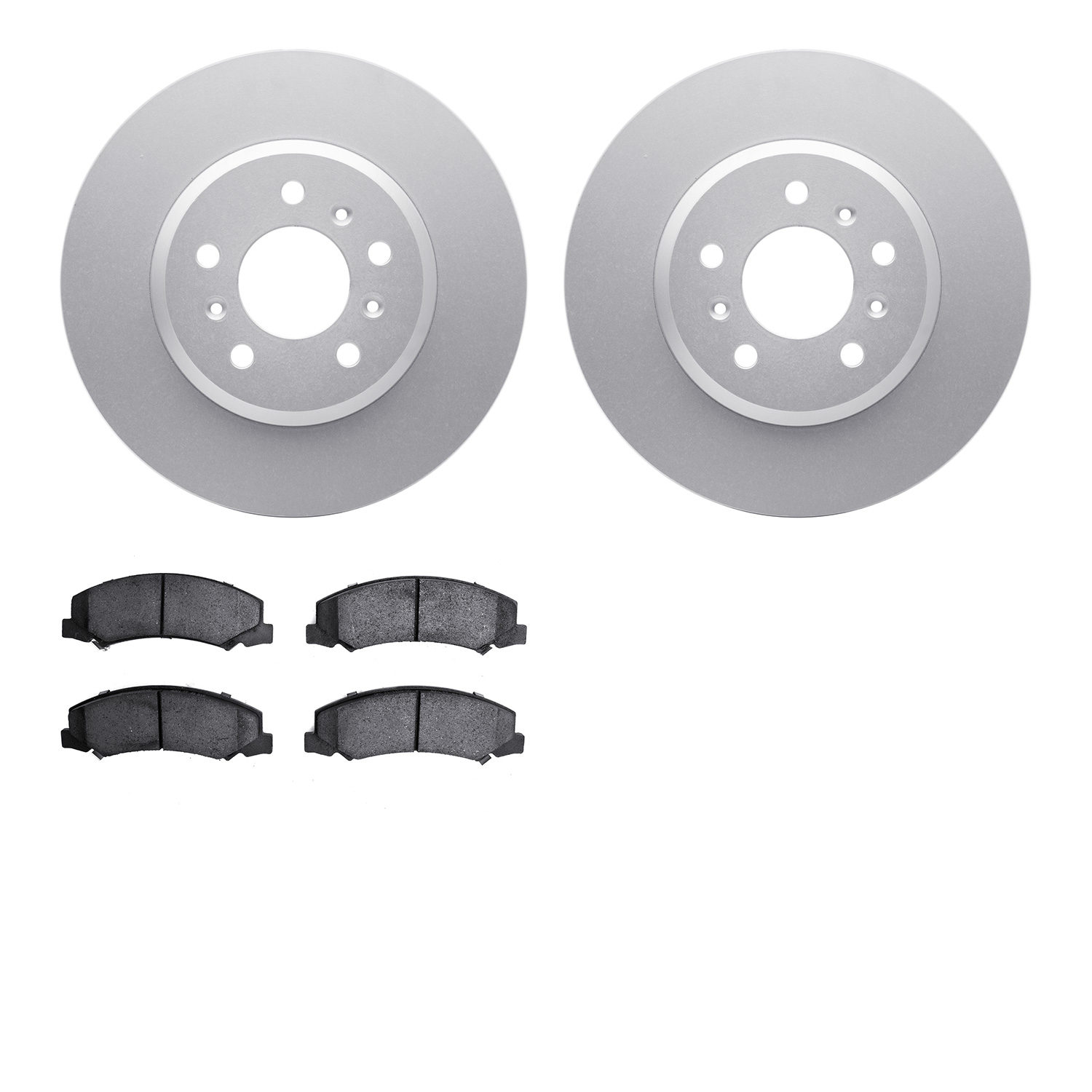 4302-45015 Geospec Brake Rotors with 3000-Series Ceramic Brake Pads Kit, 2006-2016 GM, Position: Front