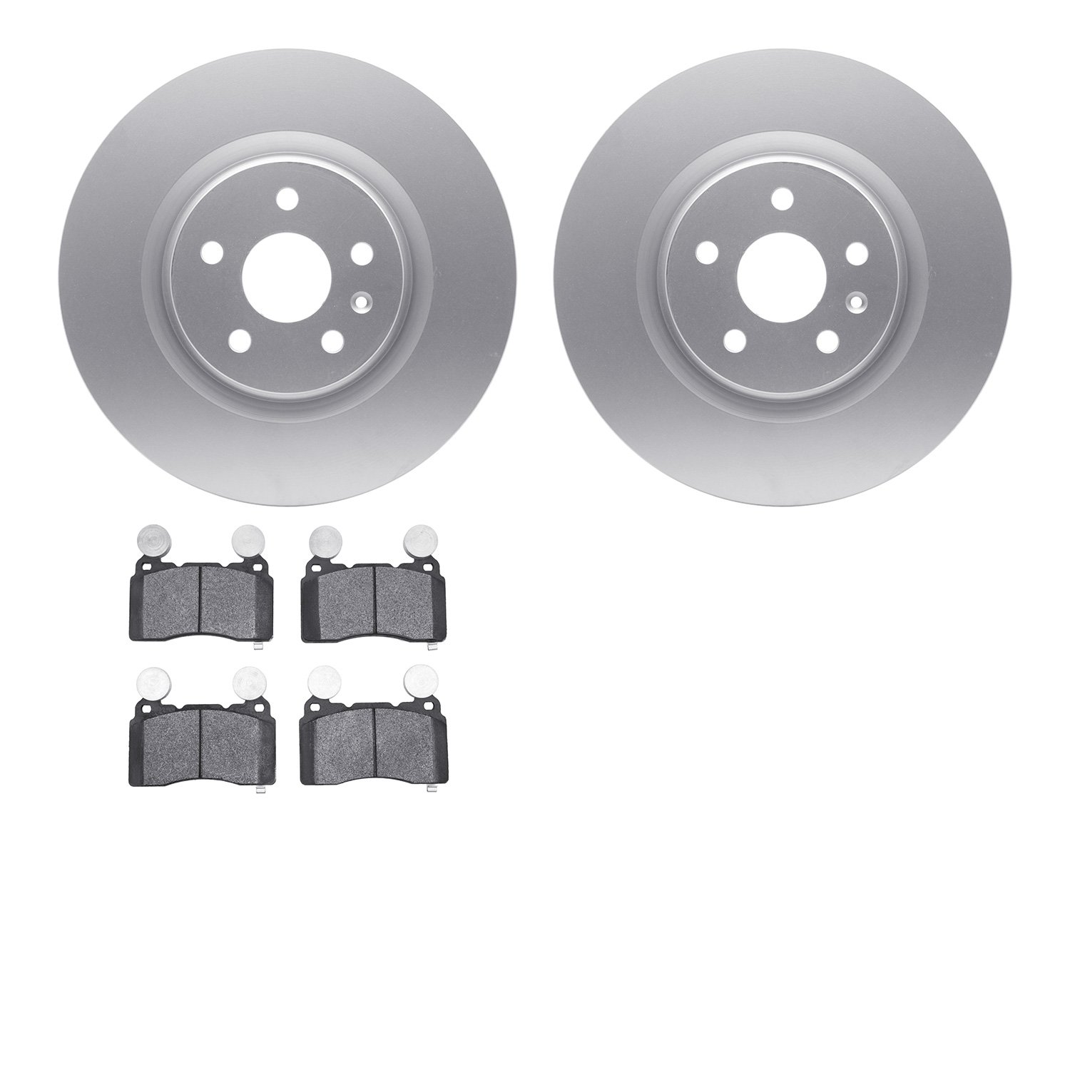 4302-45022 Geospec Brake Rotors with 3000-Series Ceramic Brake Pads Kit, 2010-2015 GM, Position: Front