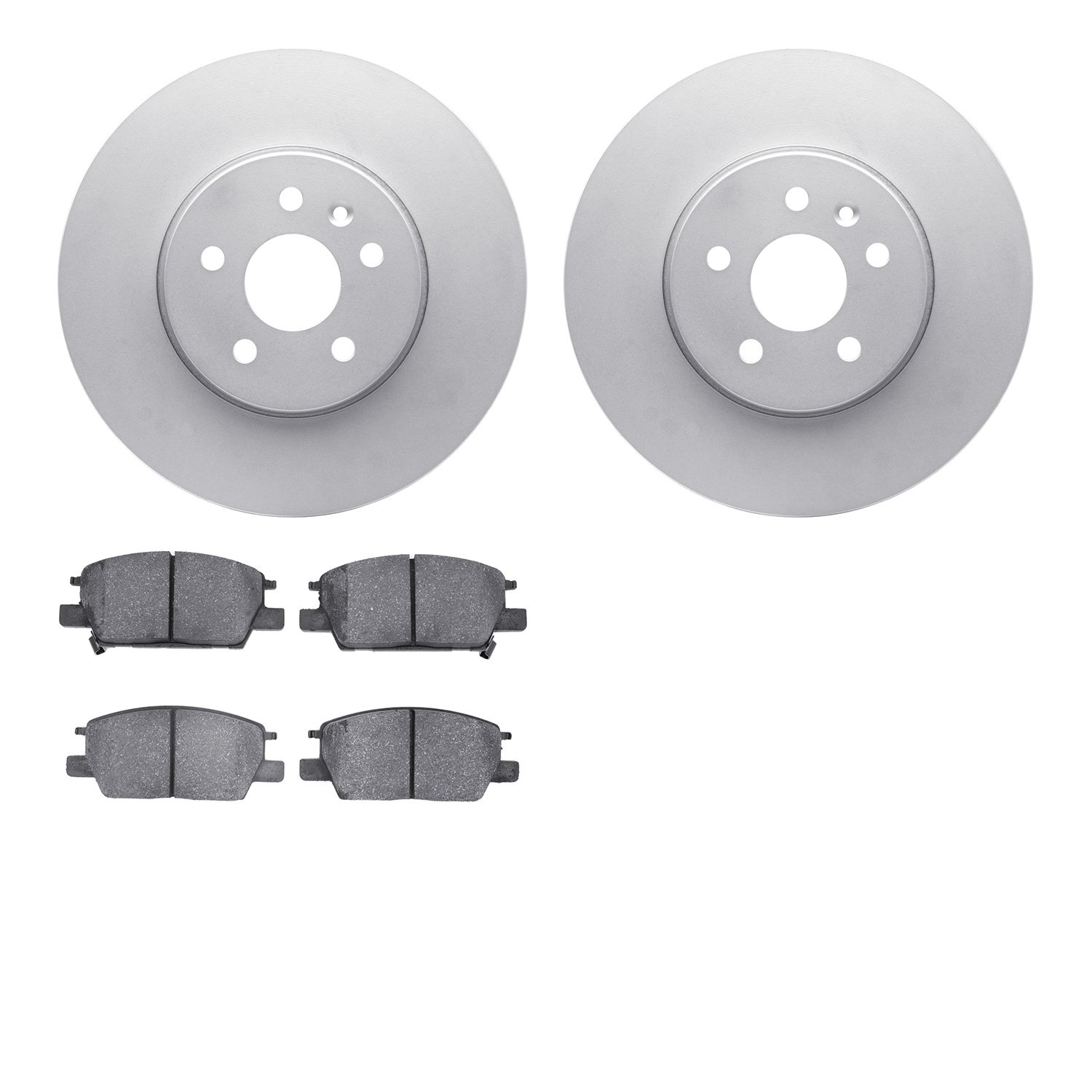 4302-45024 Geospec Brake Rotors with 3000-Series Ceramic Brake Pads Kit, Fits Select GM, Position: Front