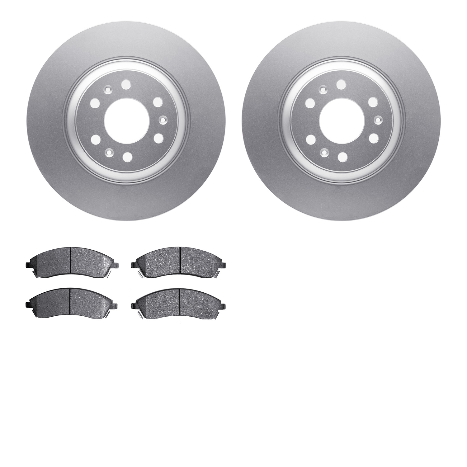 4302-46023 Geospec Brake Rotors with 3000-Series Ceramic Brake Pads Kit, 2004-2009 GM, Position: Front