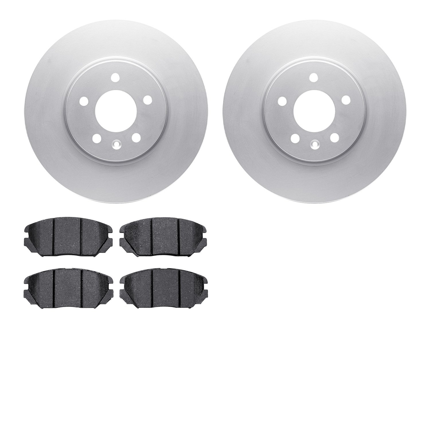 4302-46027 Geospec Brake Rotors with 3000-Series Ceramic Brake Pads Kit, 2014-2019 GM, Position: Front