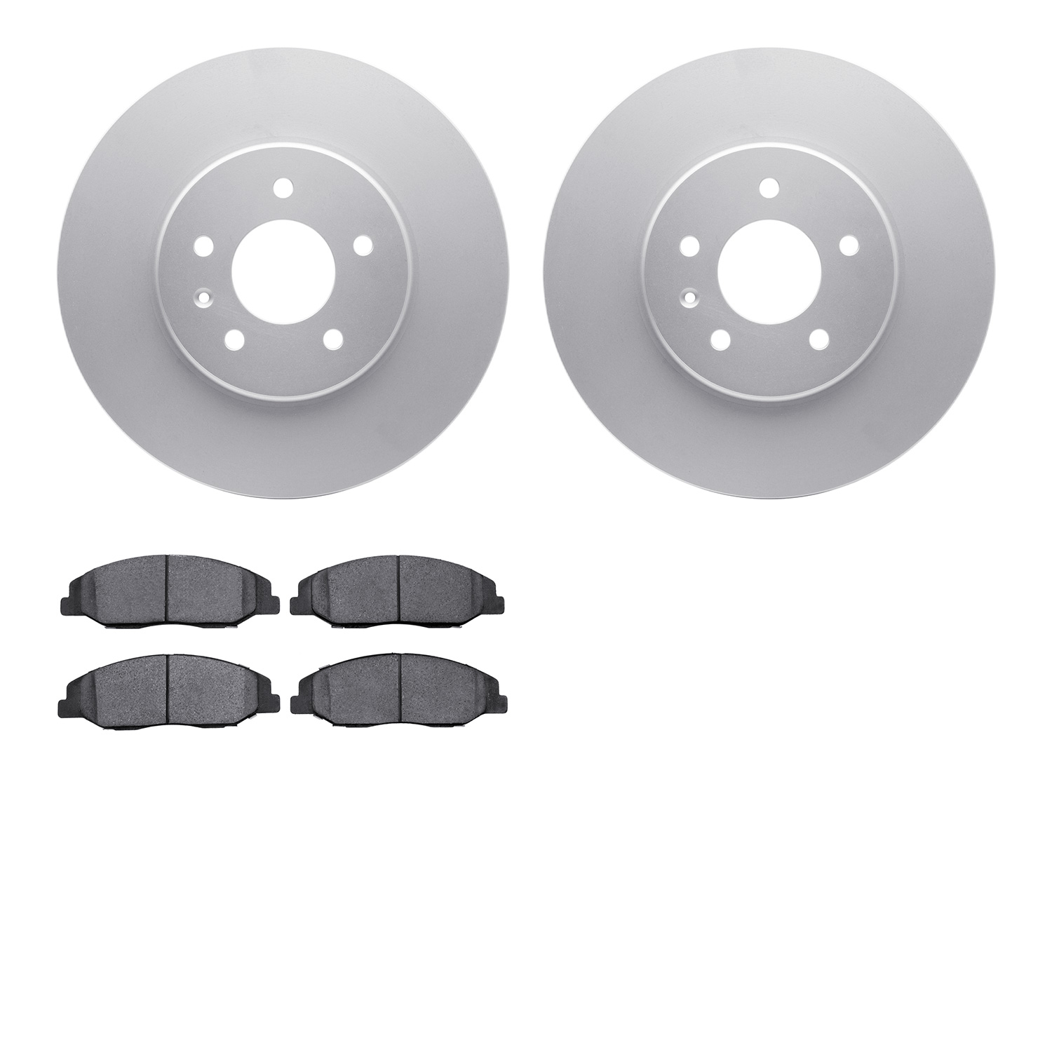 4302-46031 Geospec Brake Rotors with 3000-Series Ceramic Brake Pads Kit, 2009-2011 GM, Position: Front