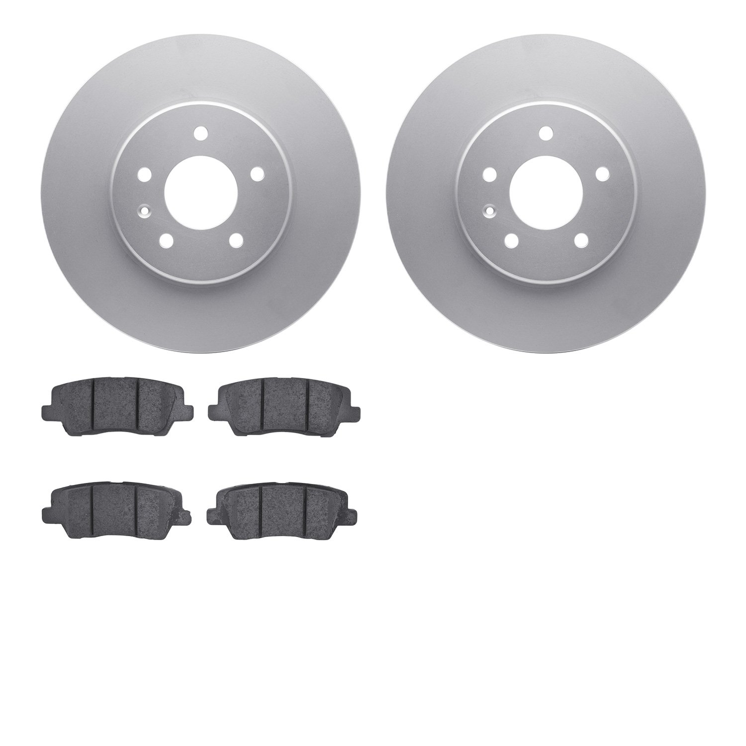 4302-46041 Geospec Brake Rotors with 3000-Series Ceramic Brake Pads Kit, 2013-2019 GM, Position: Rear