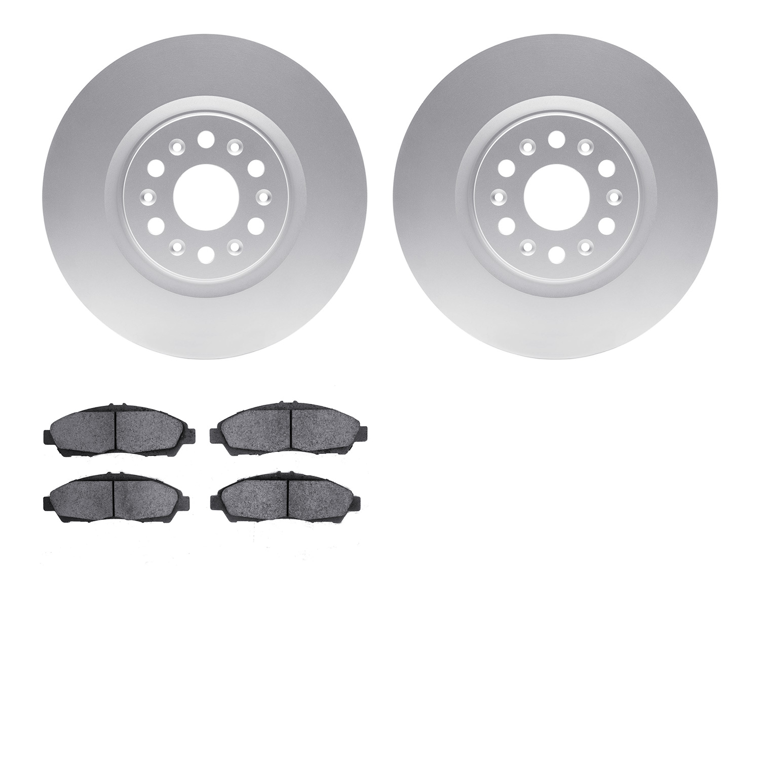 4302-46045 Geospec Brake Rotors with 3000-Series Ceramic Brake Pads Kit, 2017-2020 GM, Position: Front