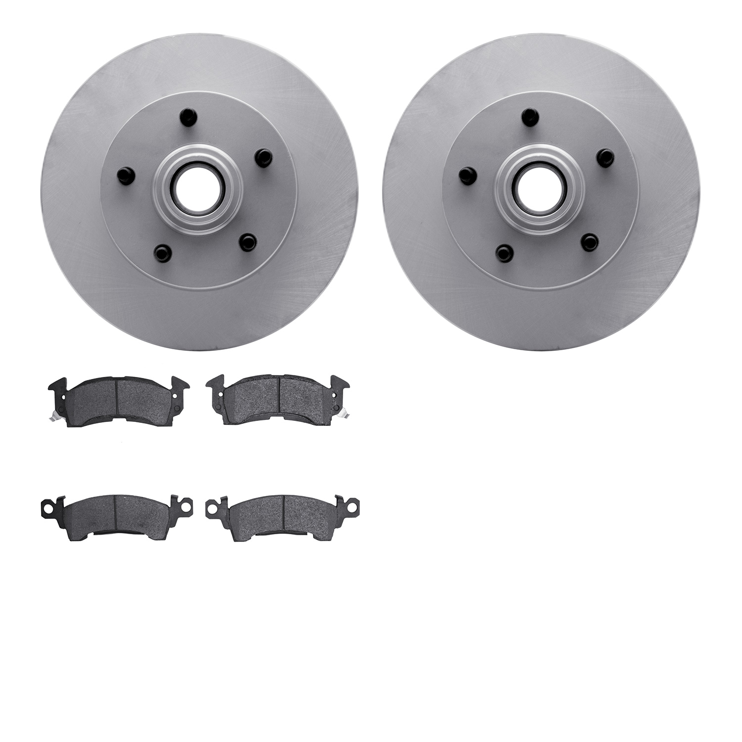 4302-47004 Geospec Brake Rotors with 3000-Series Ceramic Brake Pads Kit, 1969-1974 GM, Position: Front