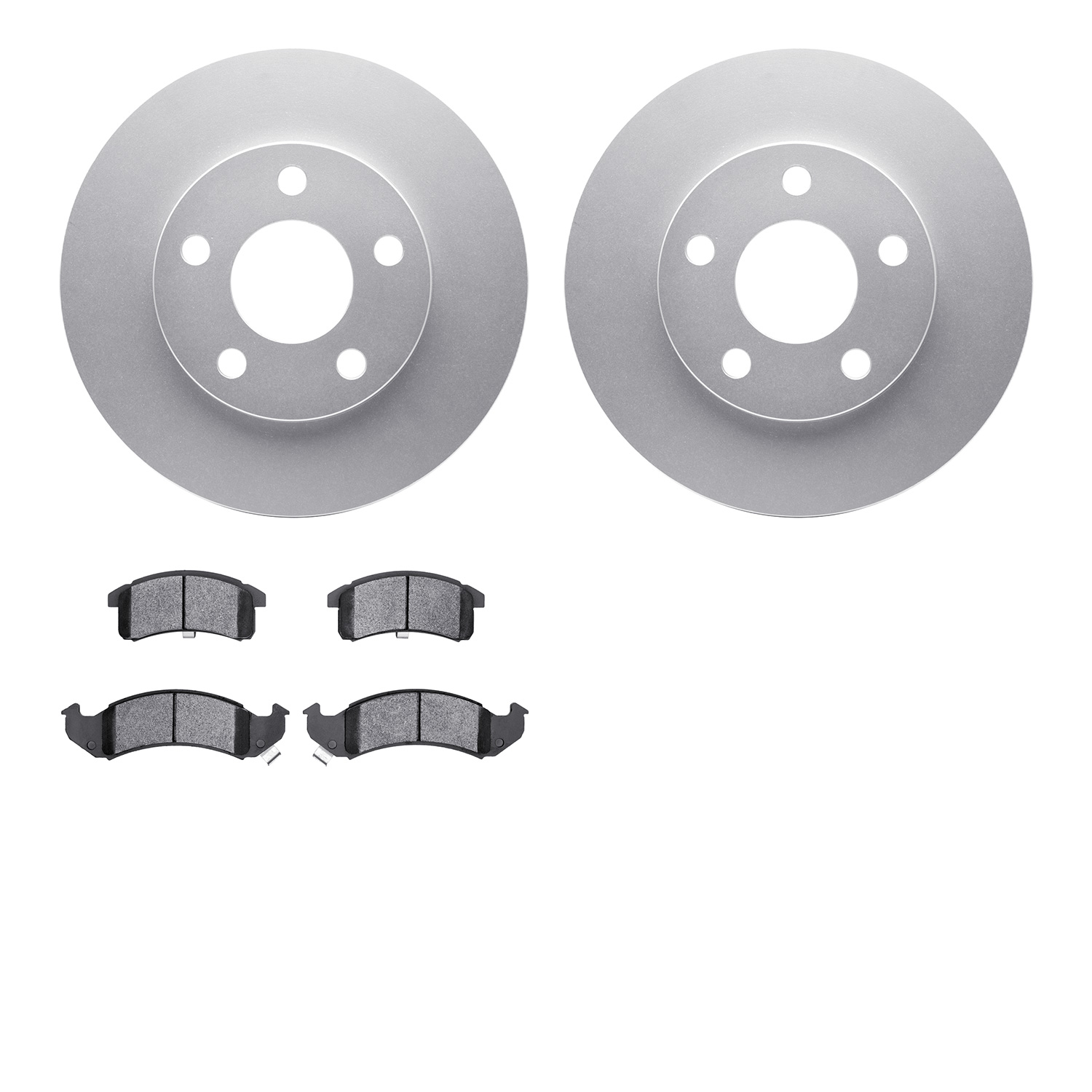 4302-47015 Geospec Brake Rotors with 3000-Series Ceramic Brake Pads Kit, 1994-1997 GM, Position: Front