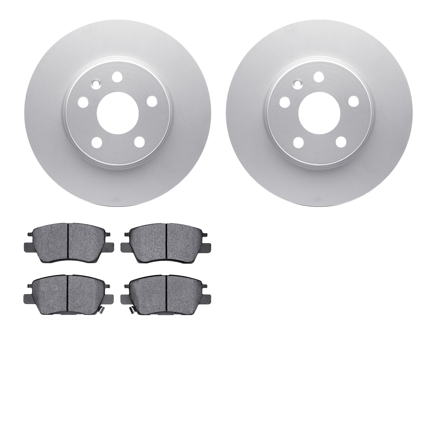 4302-47044 Geospec Brake Rotors with 3000-Series Ceramic Brake Pads Kit, Fits Select GM, Position: Front