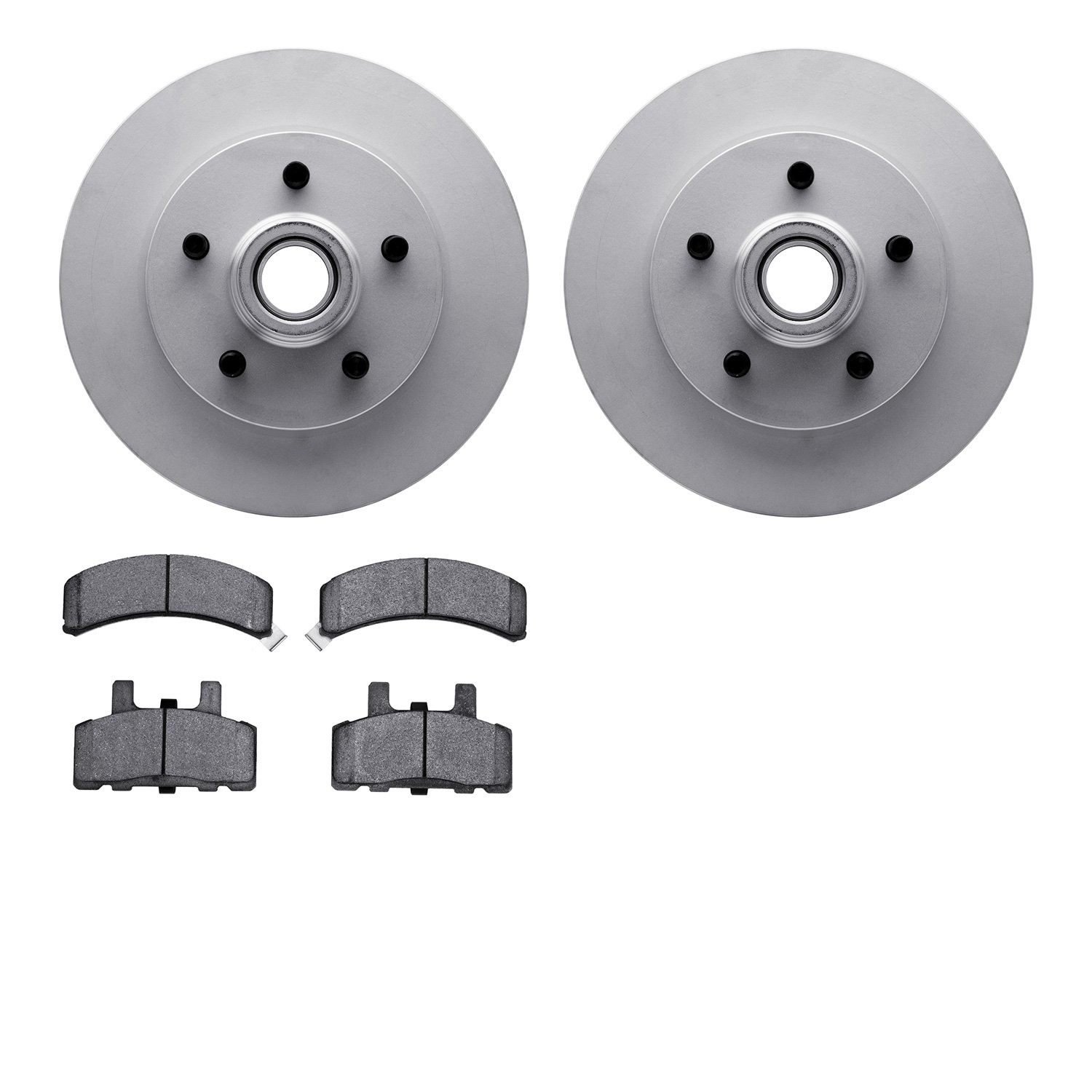 4302-48011 Geospec Brake Rotors with 3000-Series Ceramic Brake Pads Kit, 1992-2002 GM, Position: Front