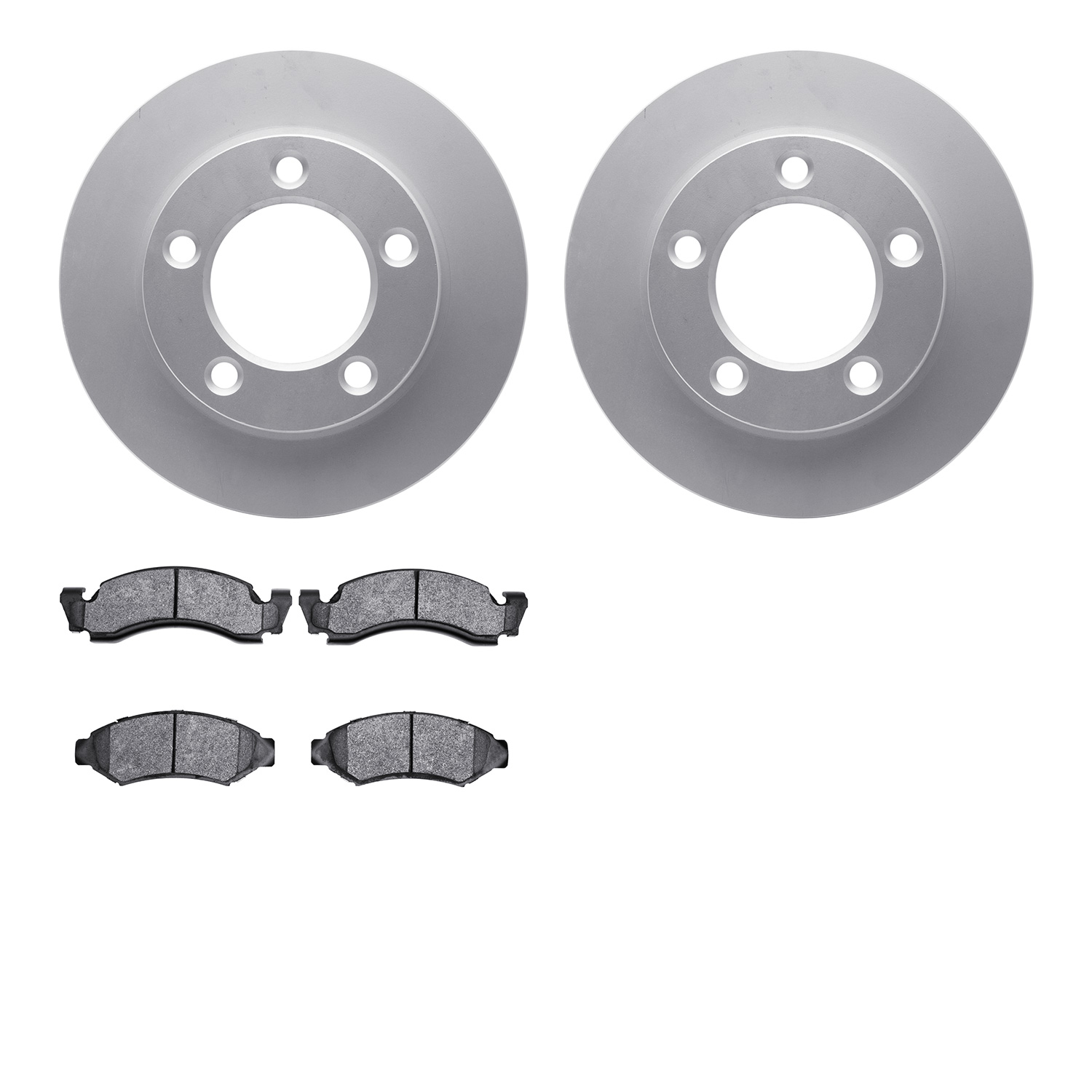 4302-54012 Geospec Brake Rotors with 3000-Series Ceramic Brake Pads Kit, 1986-1993 Ford/Lincoln/Mercury/Mazda, Position: Front