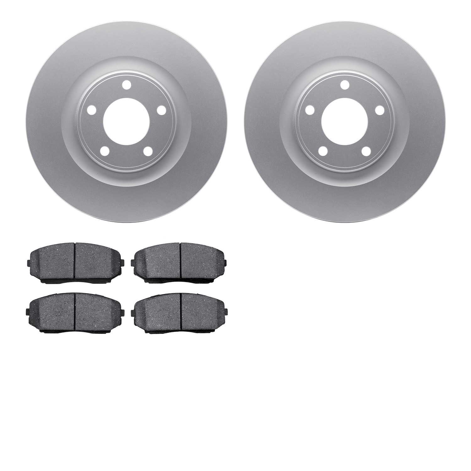 4302-54101 Geospec Brake Rotors with 3000-Series Ceramic Brake Pads Kit, 2007-2015 Ford/Lincoln/Mercury/Mazda, Position: Front