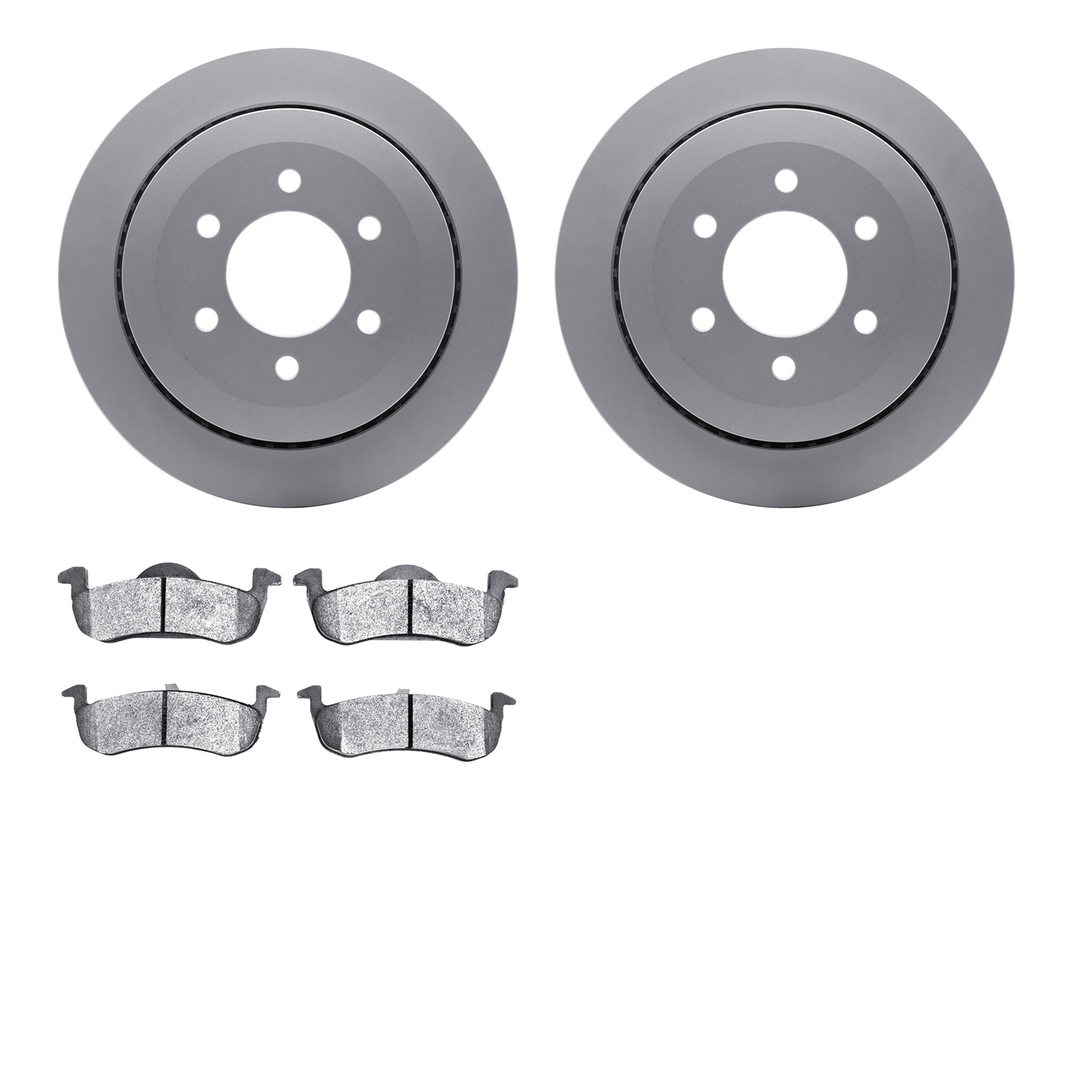 4302-54105 Geospec Brake Rotors with 3000-Series Ceramic Brake Pads Kit, 2007-2017 Ford/Lincoln/Mercury/Mazda, Position: Rear