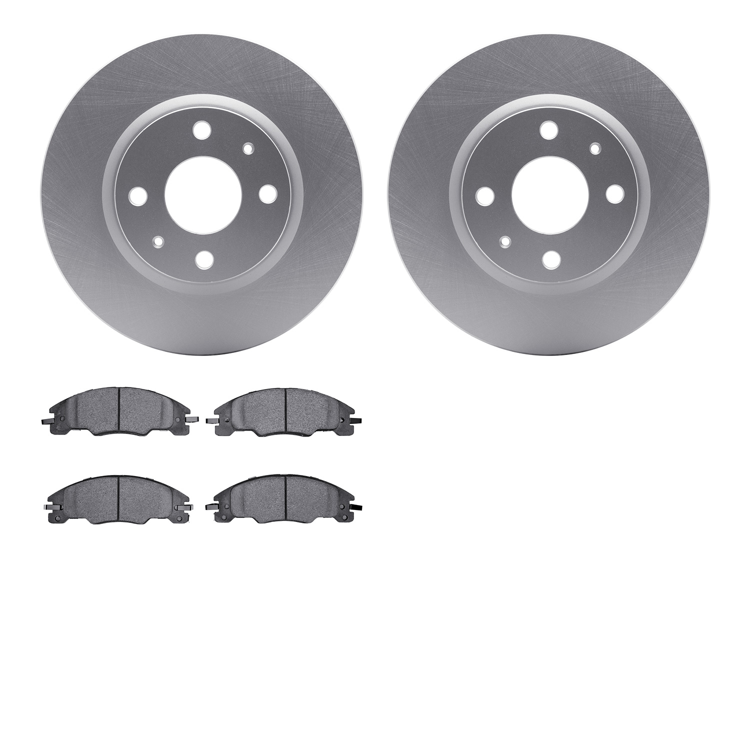 4302-54106 Geospec Brake Rotors with 3000-Series Ceramic Brake Pads Kit, 2008-2011 Ford/Lincoln/Mercury/Mazda, Position: Front