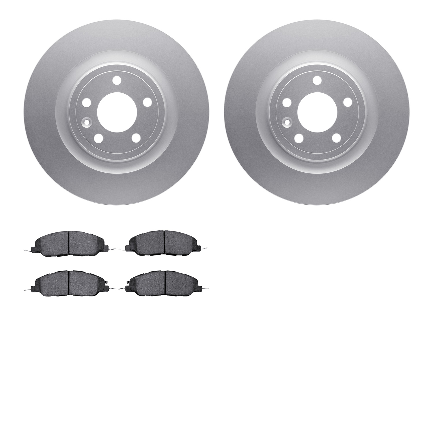4302-54113 Geospec Brake Rotors with 3000-Series Ceramic Brake Pads Kit, 2011-2014 Ford/Lincoln/Mercury/Mazda, Position: Front