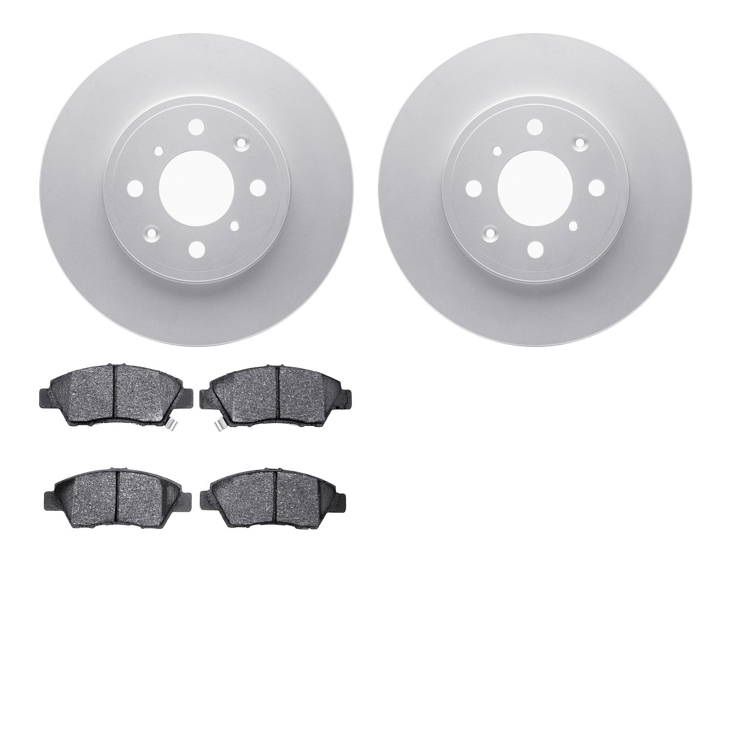 4302-59001 Geospec Brake Rotors with 3000-Series Ceramic Brake Pads Kit, 2014-2020 Acura/Honda, Position: Front