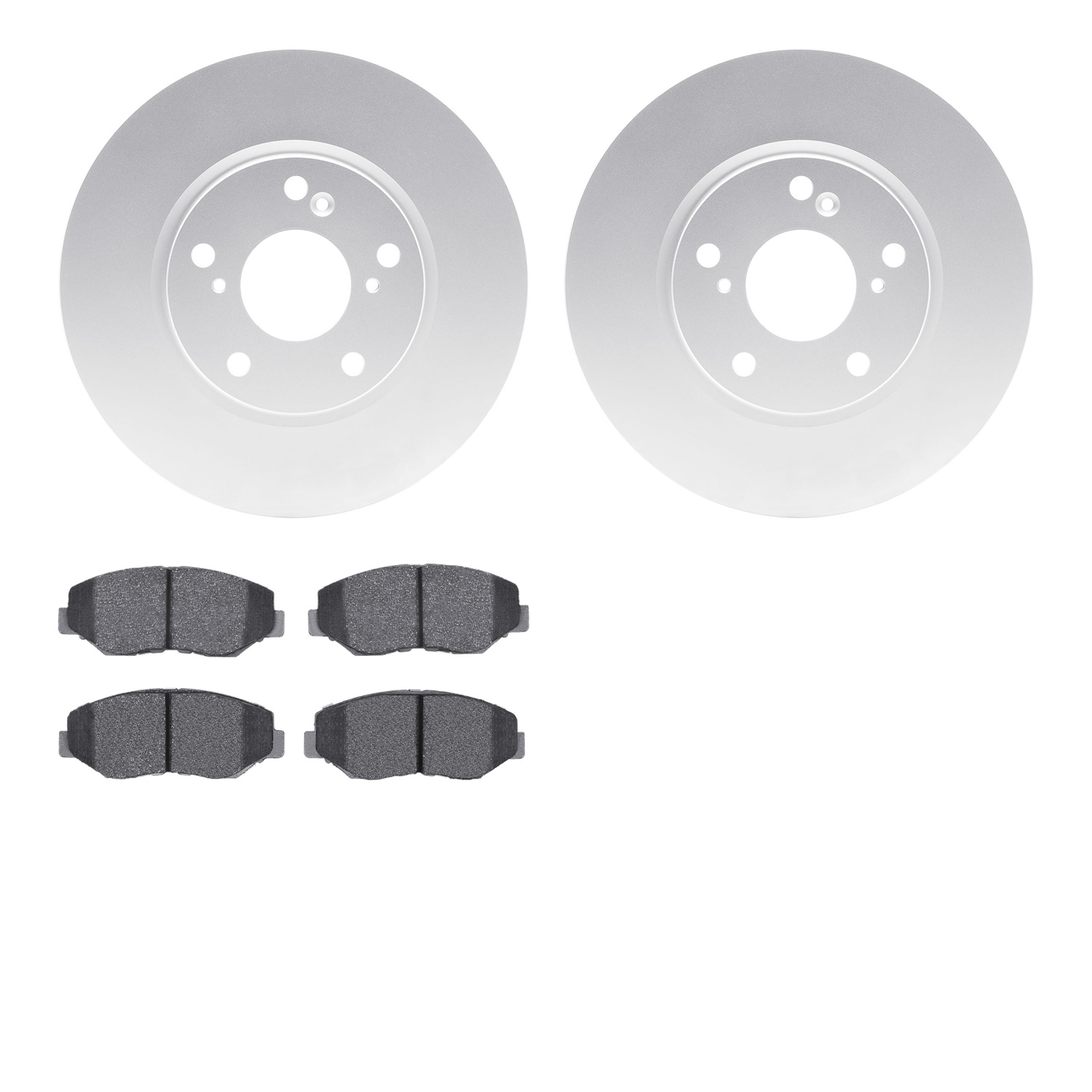 4302-59037 Geospec Brake Rotors with 3000-Series Ceramic Brake Pads Kit, 2016-2021 Acura/Honda, Position: Front