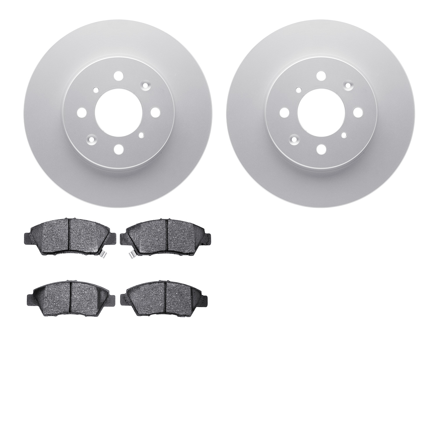 4302-59049 Geospec Brake Rotors with 3000-Series Ceramic Brake Pads Kit, 2009-2014 Acura/Honda, Position: Front