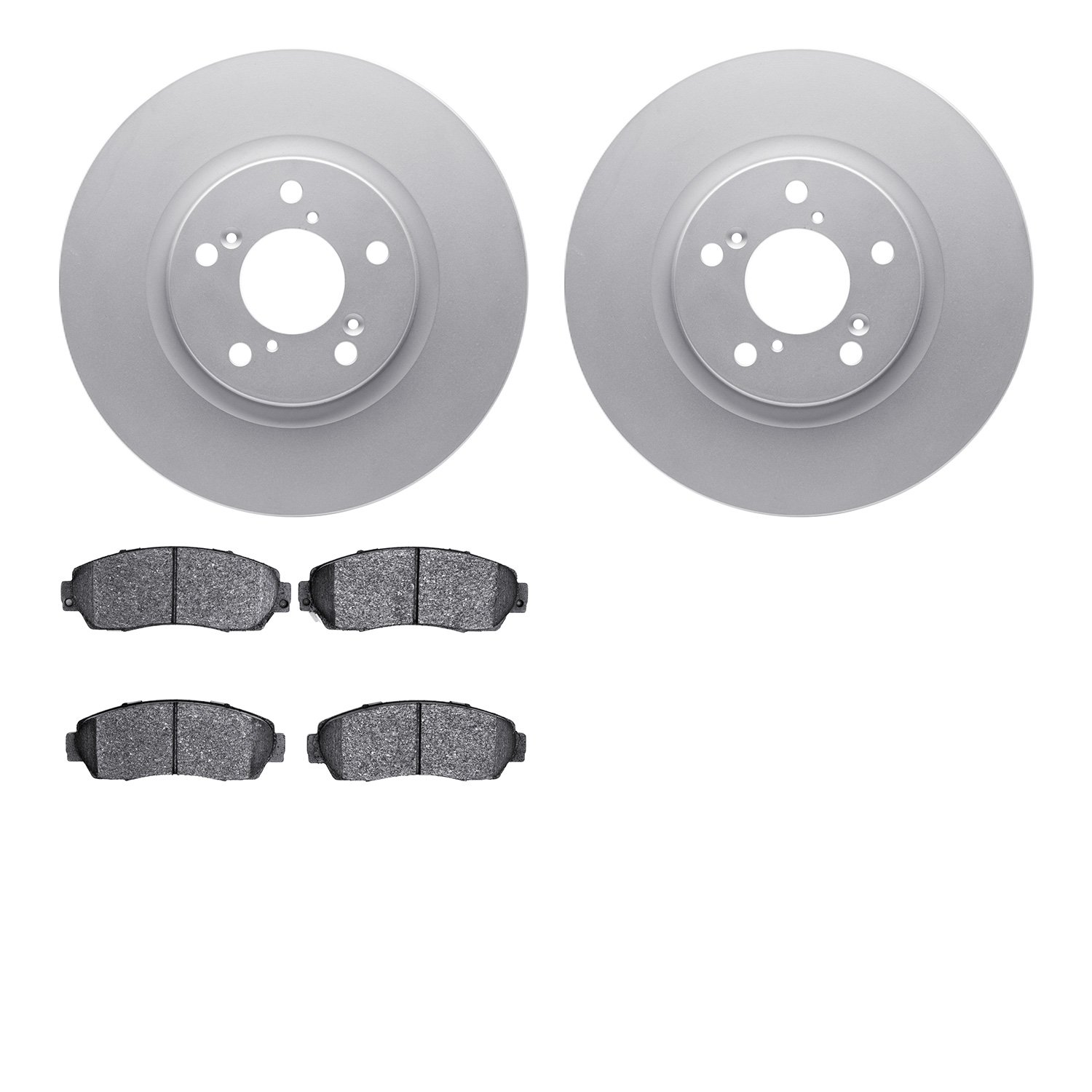 4302-59056 Geospec Brake Rotors with 3000-Series Ceramic Brake Pads Kit, 2011-2014 Acura/Honda, Position: Front