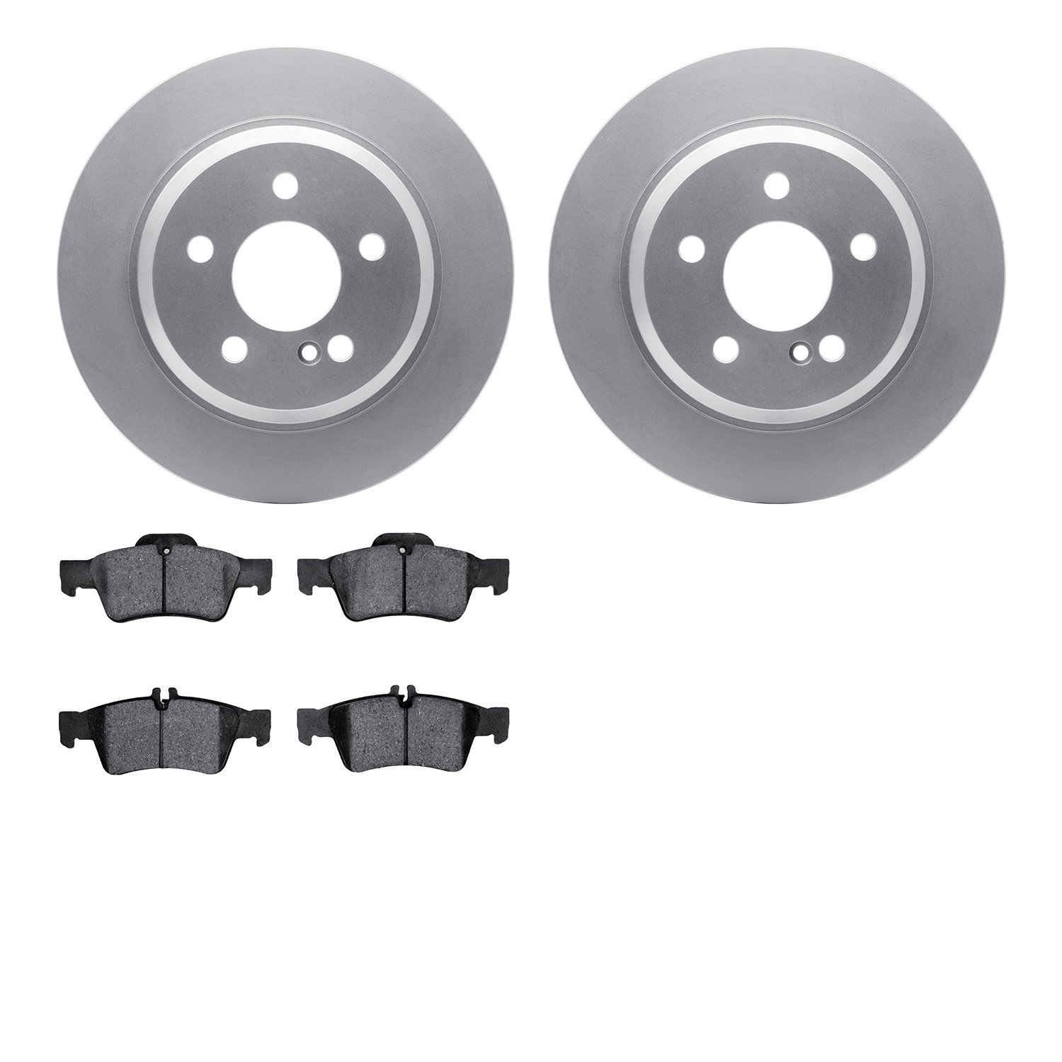 4302-63048 Geospec Brake Rotors with 3000-Series Ceramic Brake Pads Kit, 2003-2016 Mercedes-Benz, Position: Rear