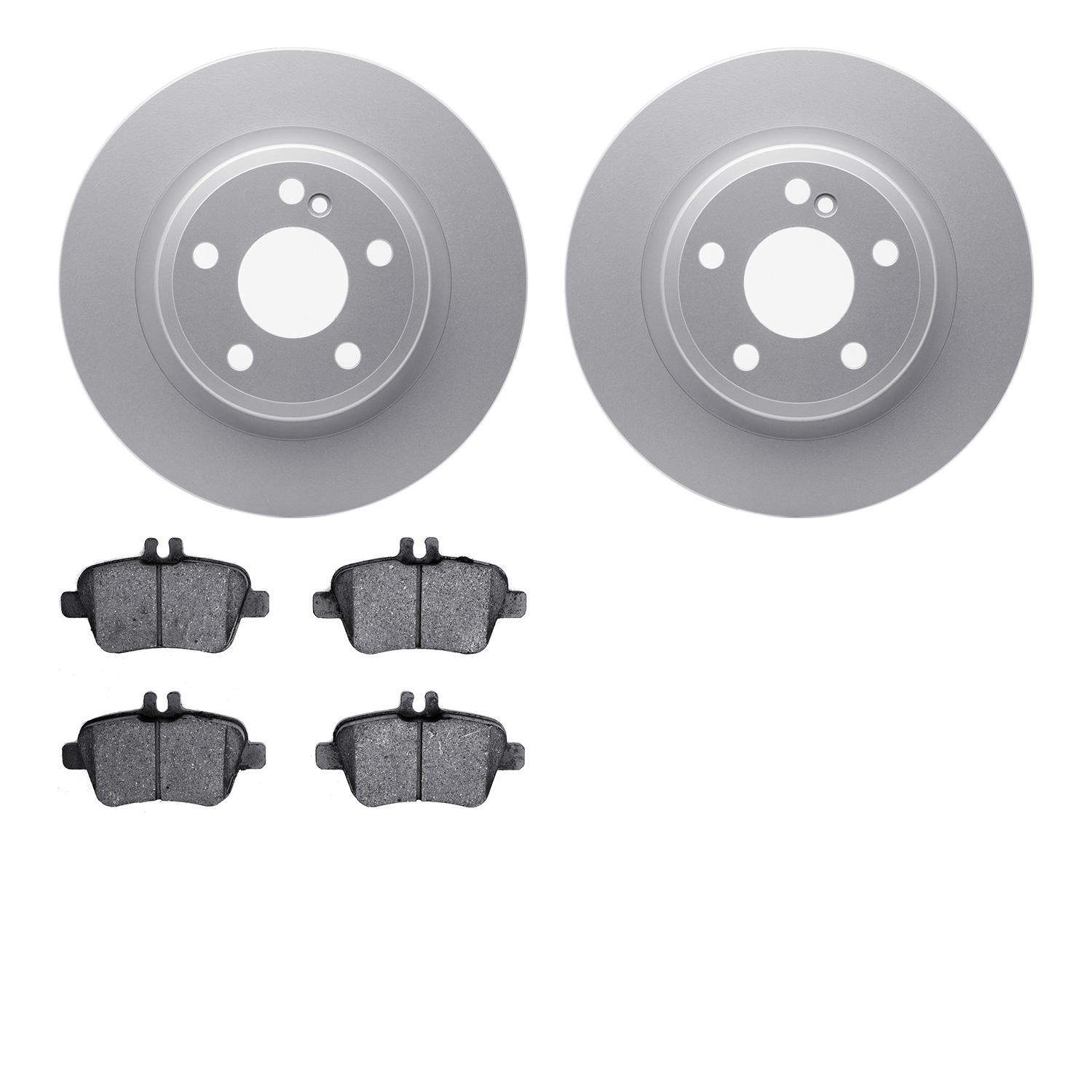 4302-63077 Geospec Brake Rotors with 3000-Series Ceramic Brake Pads Kit, 2014-2020 Multiple Makes/Models, Position: Rear