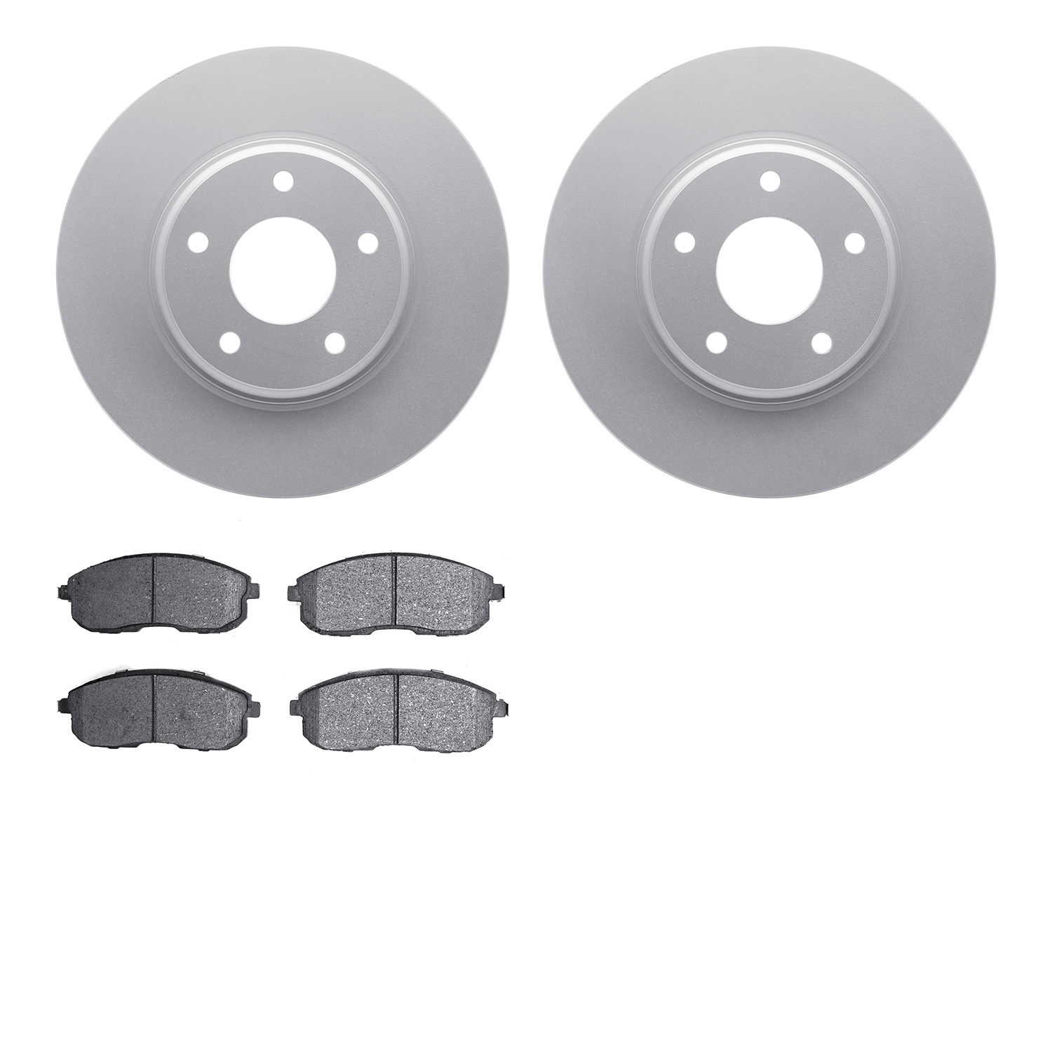 4302-67023 Geospec Brake Rotors with 3000-Series Ceramic Brake Pads Kit, 2002-2006 Infiniti/Nissan, Position: Front