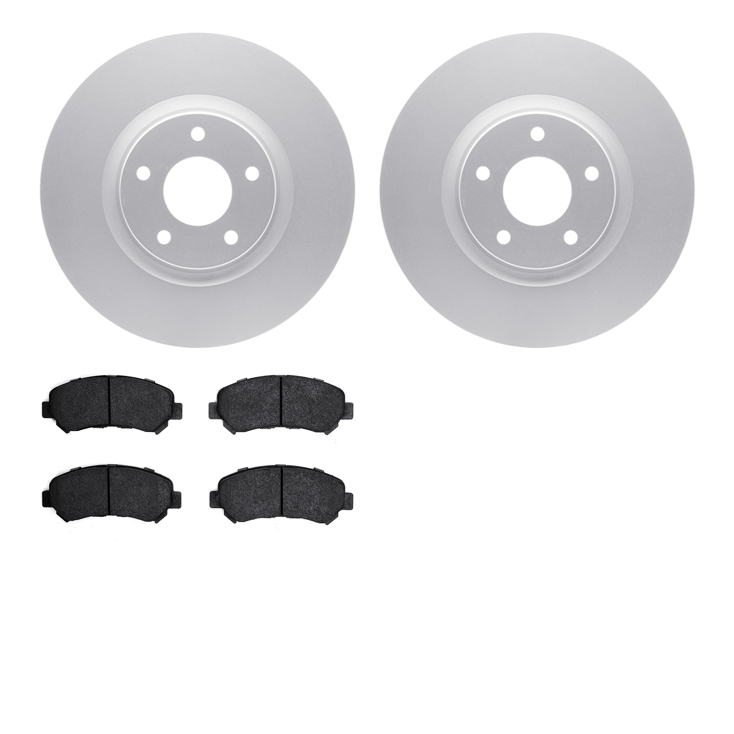 4302-67053 Geospec Brake Rotors with 3000-Series Ceramic Brake Pads Kit, 2007-2017 Infiniti/Nissan, Position: Front