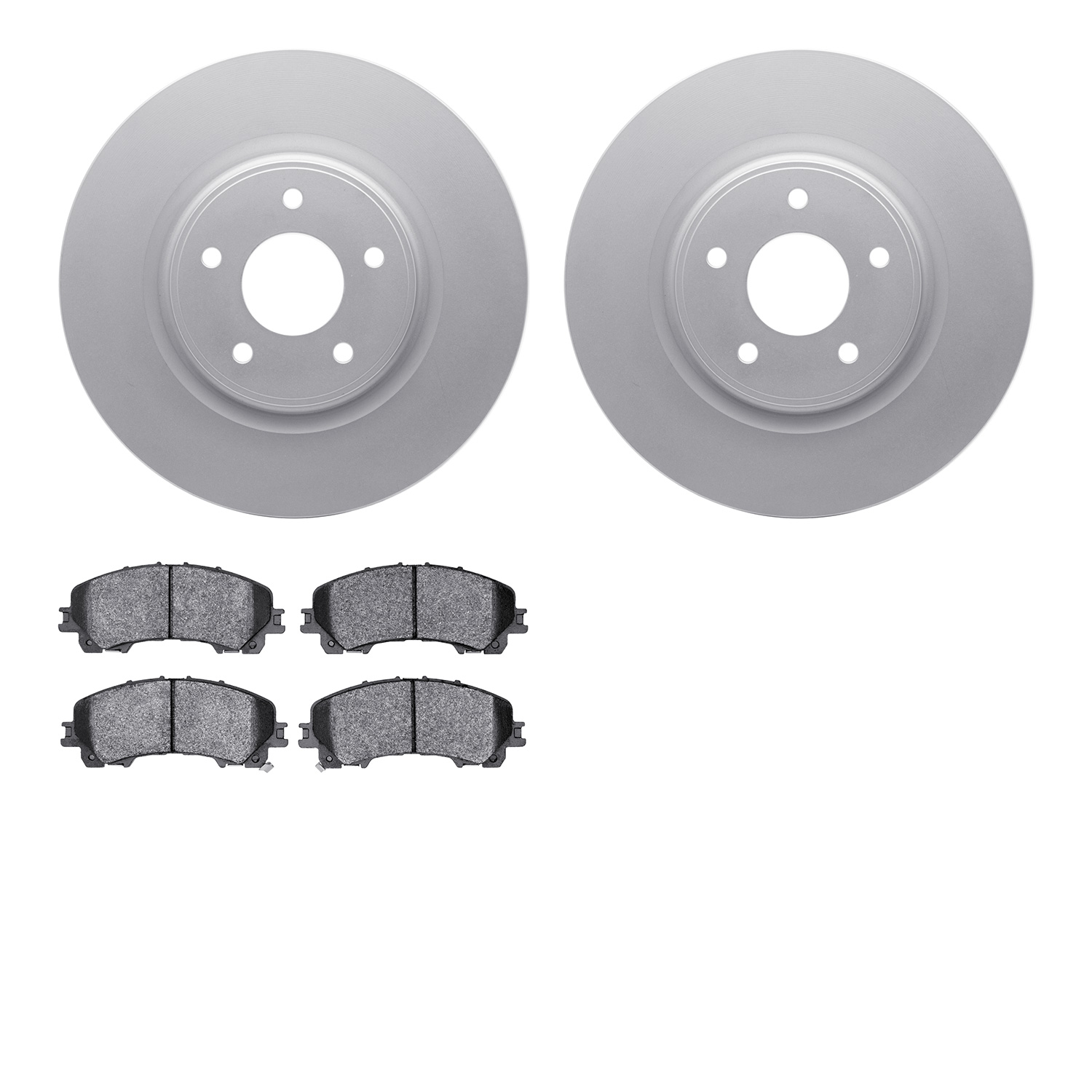 4302-67065 Geospec Brake Rotors with 3000-Series Ceramic Brake Pads Kit, Fits Select Infiniti/Nissan, Position: Front