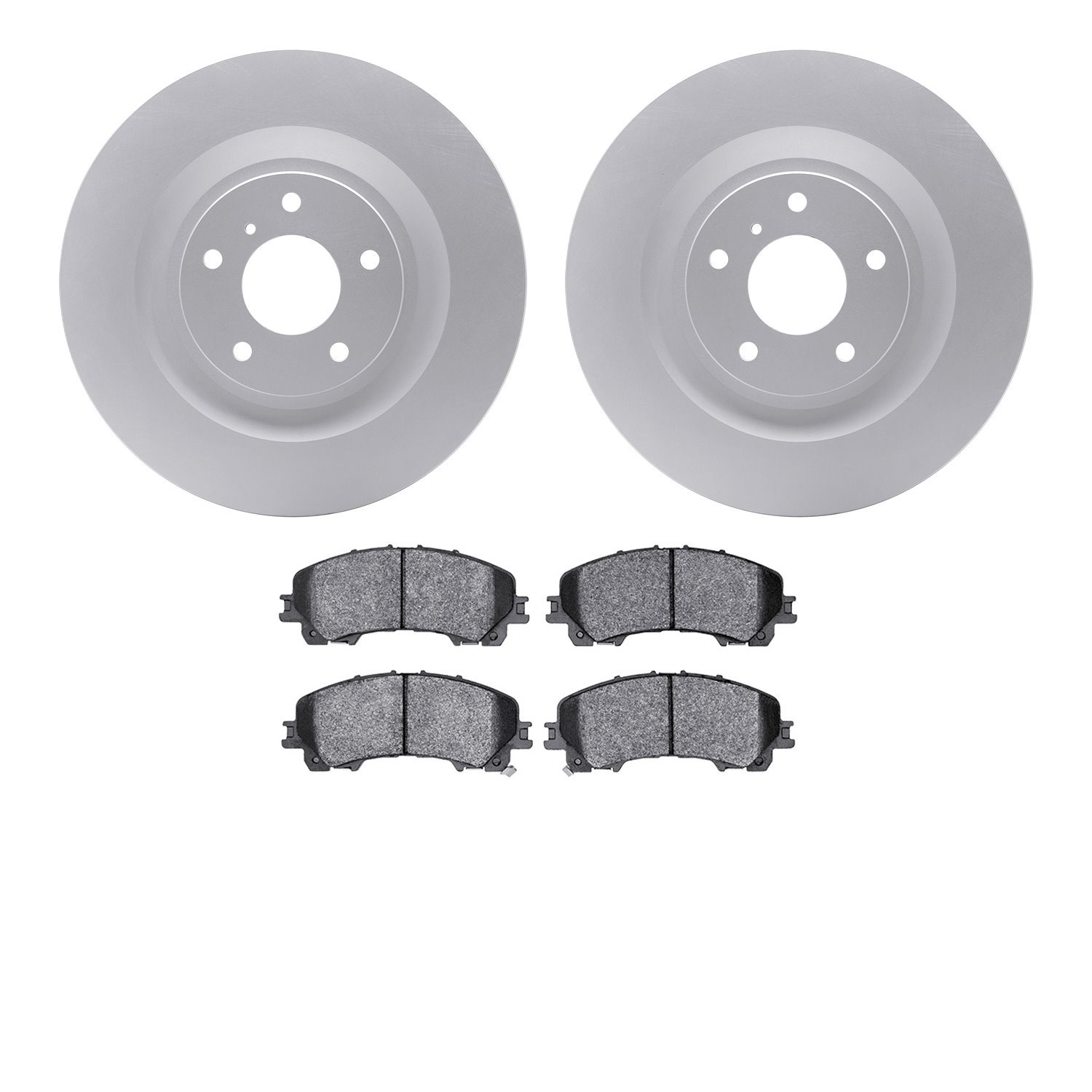 4302-68001 Geospec Brake Rotors with 3000-Series Ceramic Brake Pads Kit, Fits Select Infiniti/Nissan, Position: Front