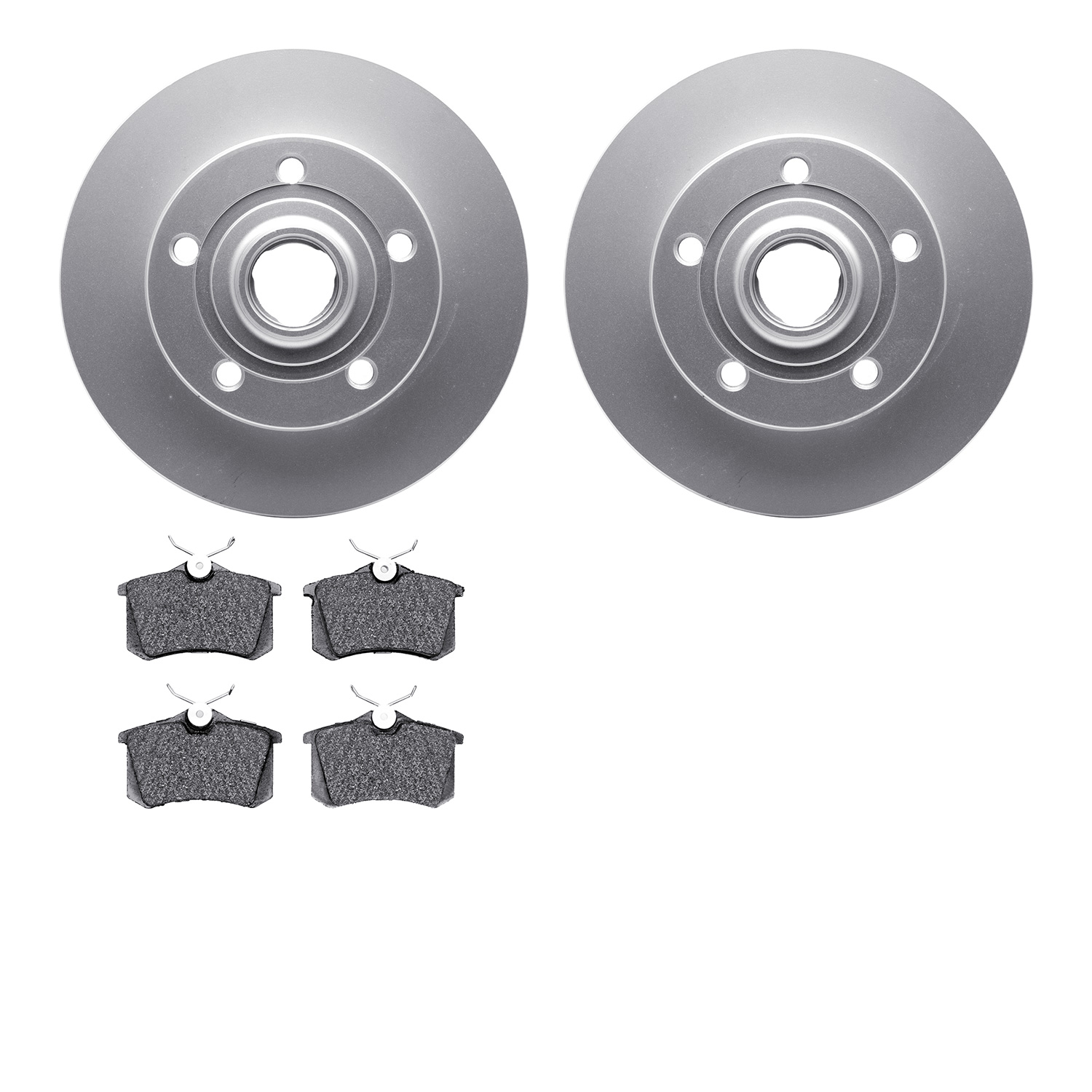 4302-73009 Geospec Brake Rotors with 3000-Series Ceramic Brake Pads Kit, 1997-2008 Audi/Volkswagen, Position: Rear